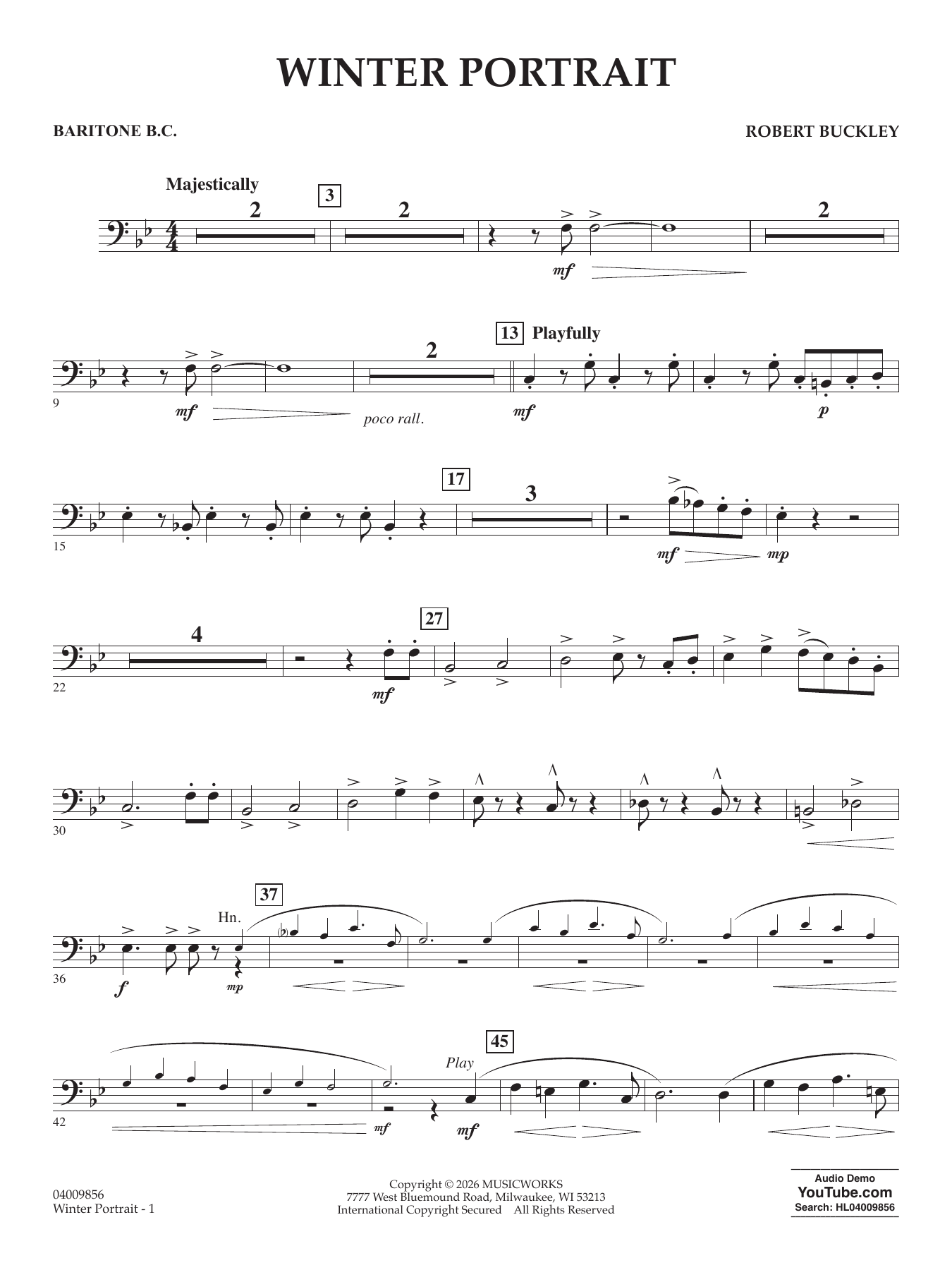 Winter Portrait - Baritone B.C.