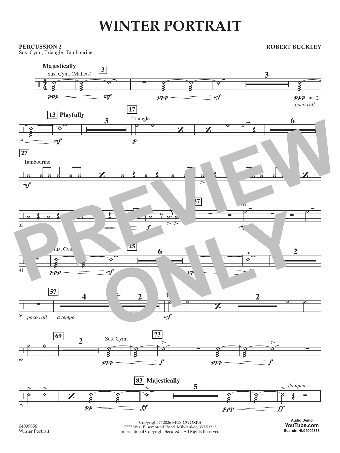 Winter Portrait - Percussion 2