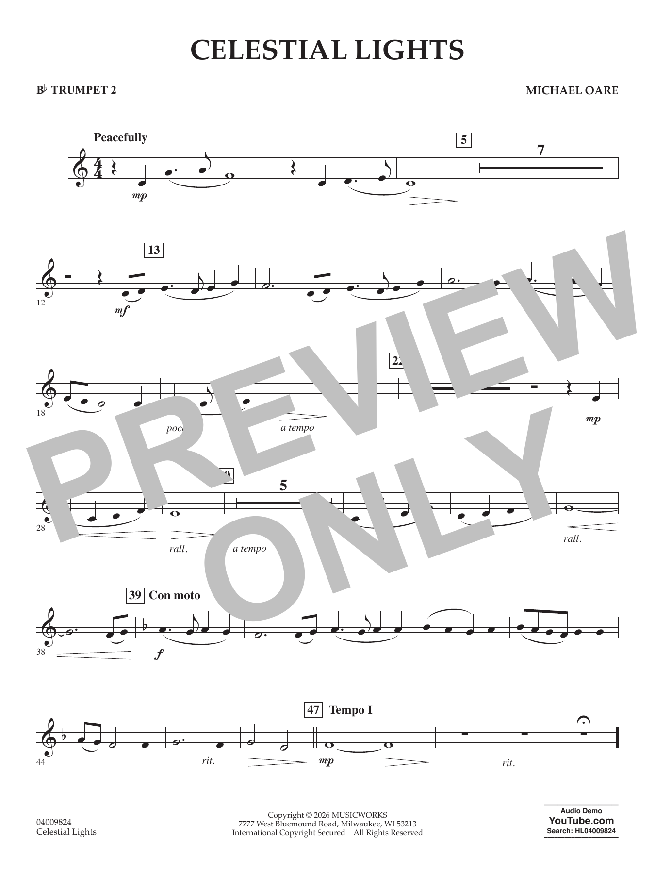 Celestial Lights - Bb Trumpet 2