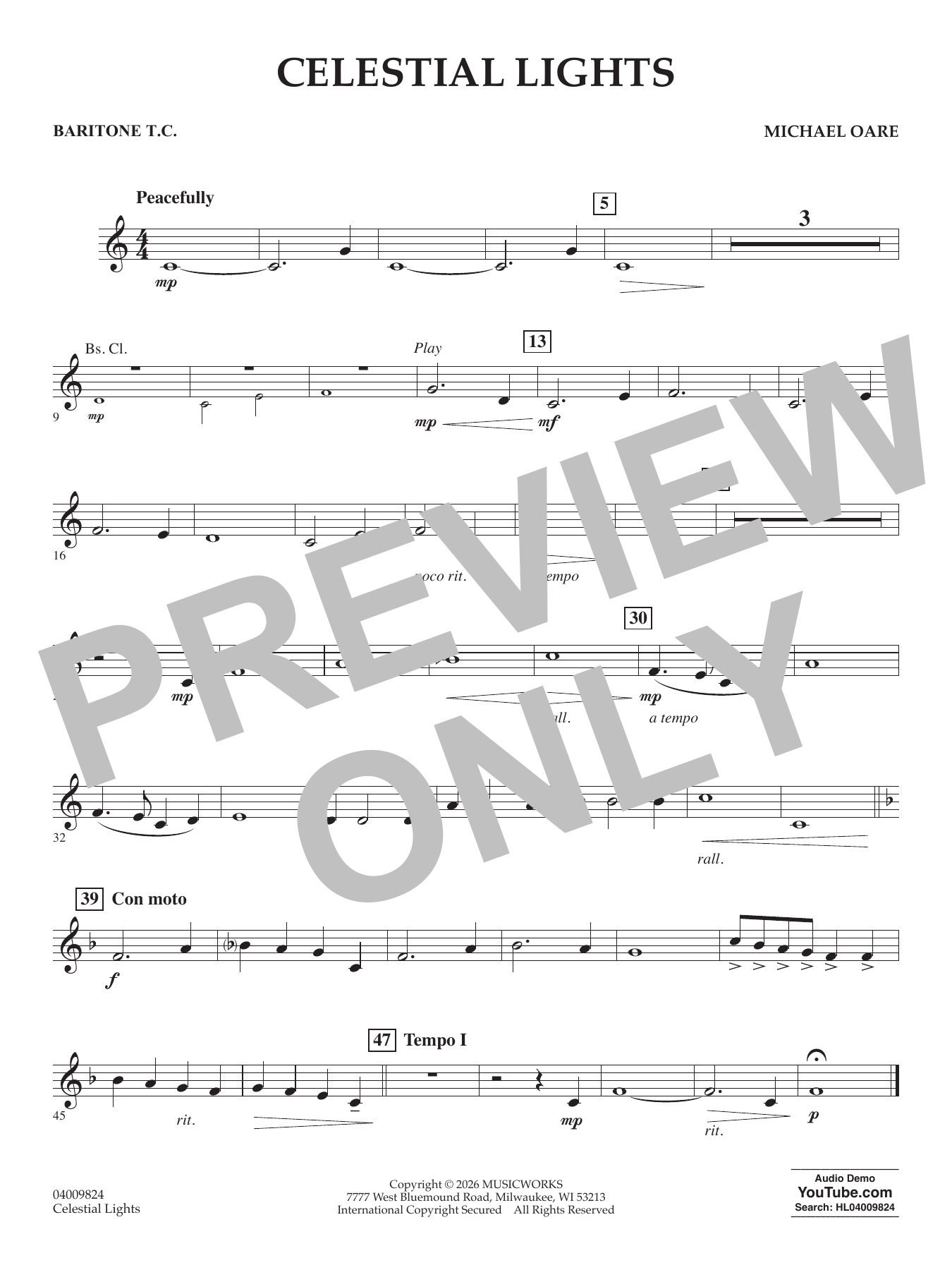 Celestial Lights - Baritone T.C.