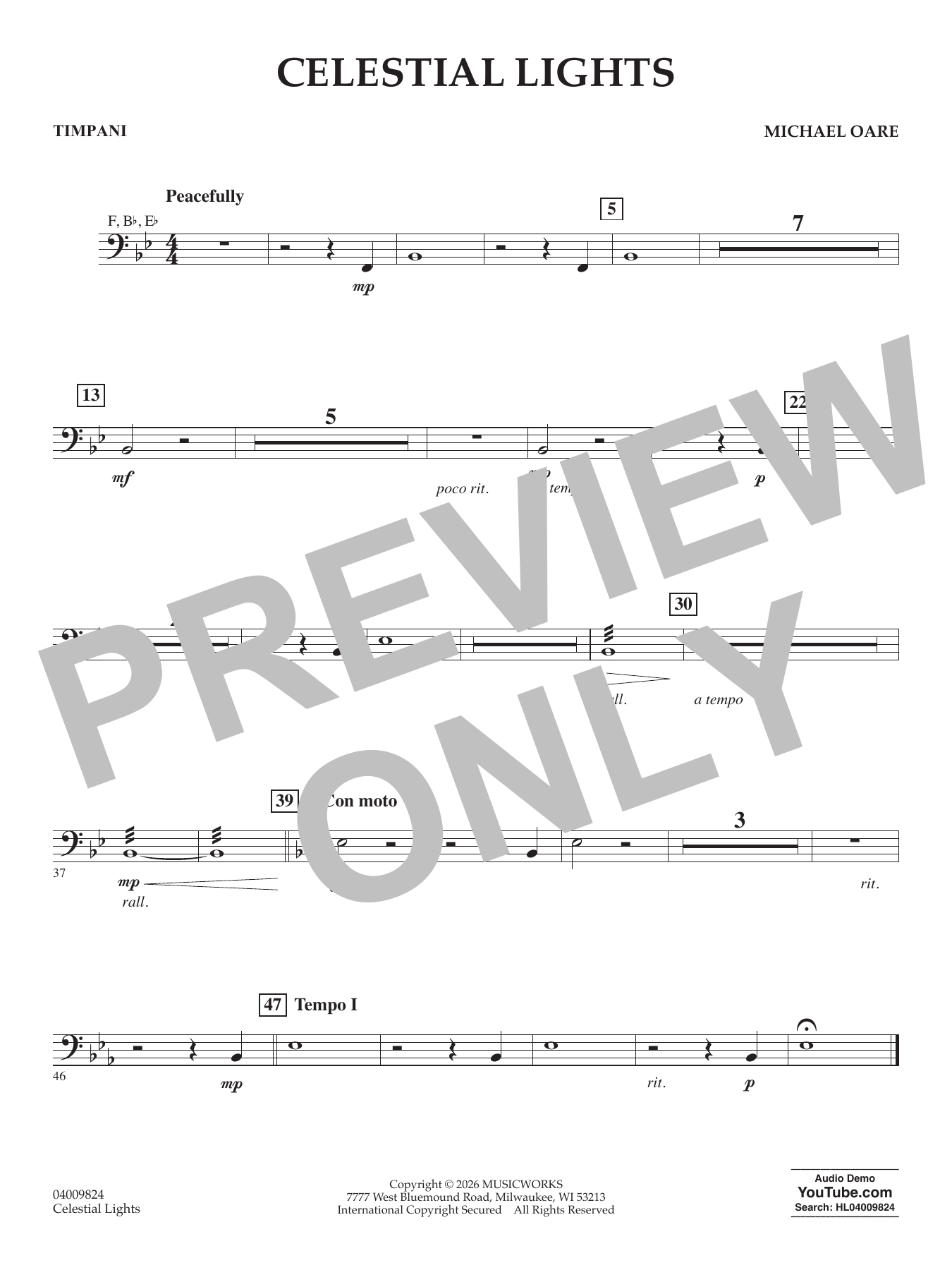 Celestial Lights - Timpani