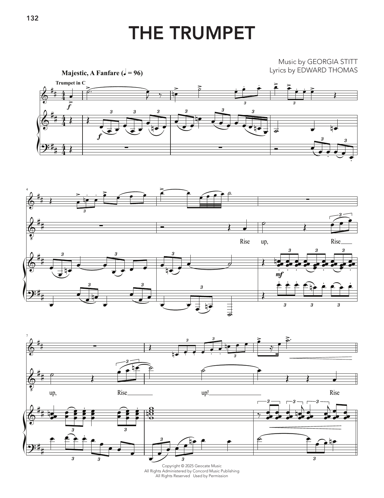The Trumpet: Piano Vocal