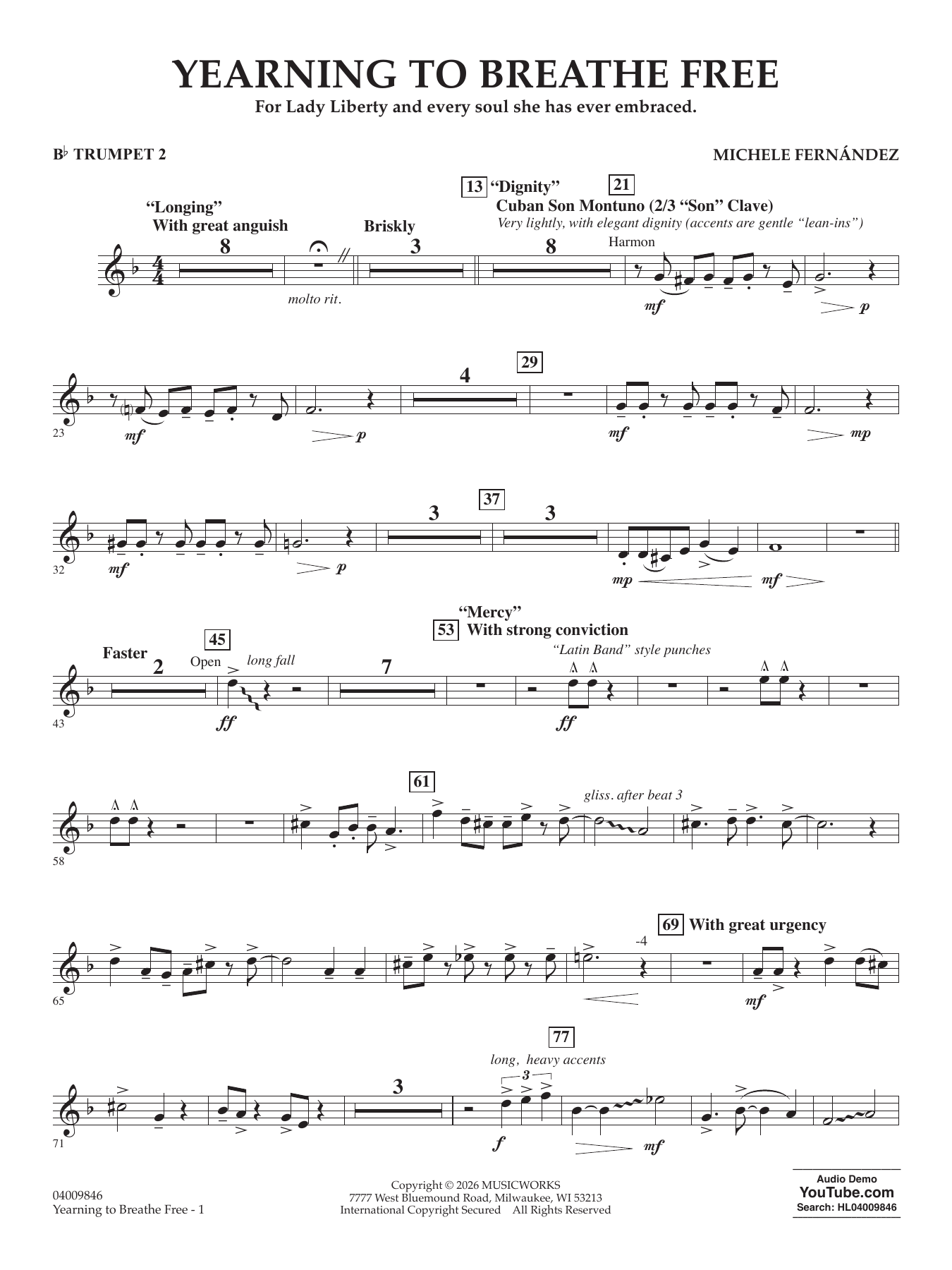 Yearning To Breathe Free - Bb Trumpet 2