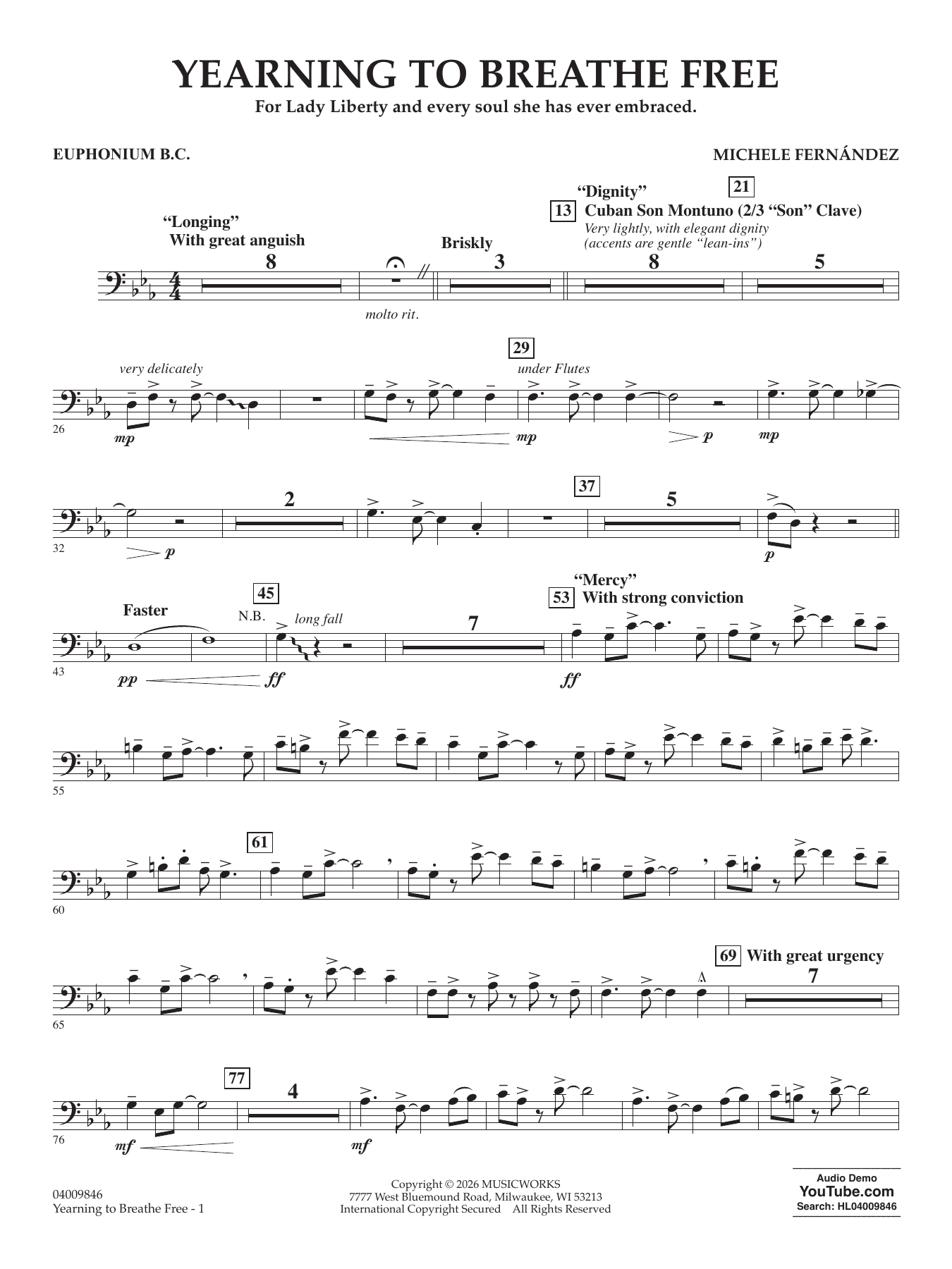 Yearning To Breathe Free - Euphonium B.C.