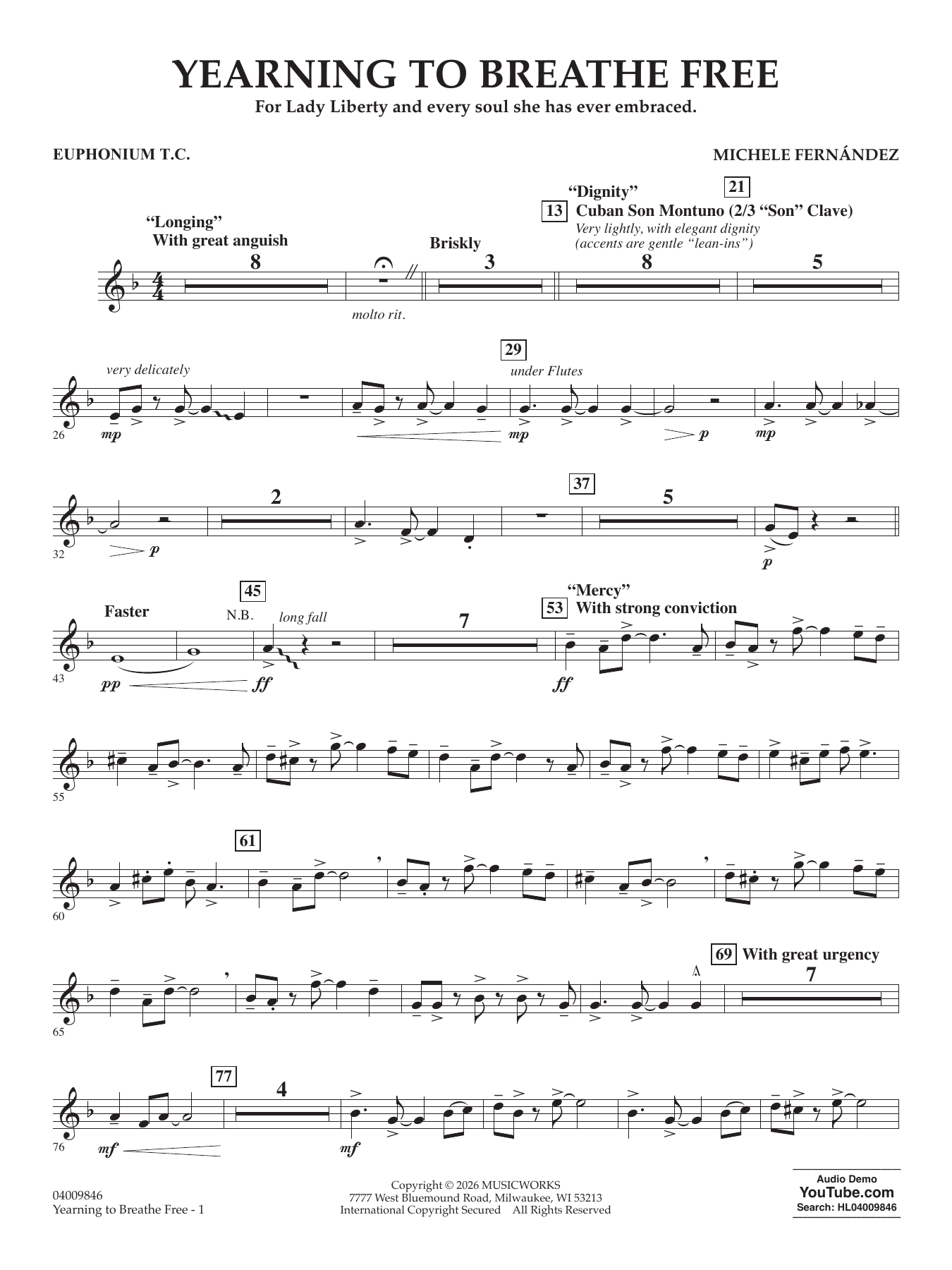 Yearning To Breathe Free - Euphonium T.C.