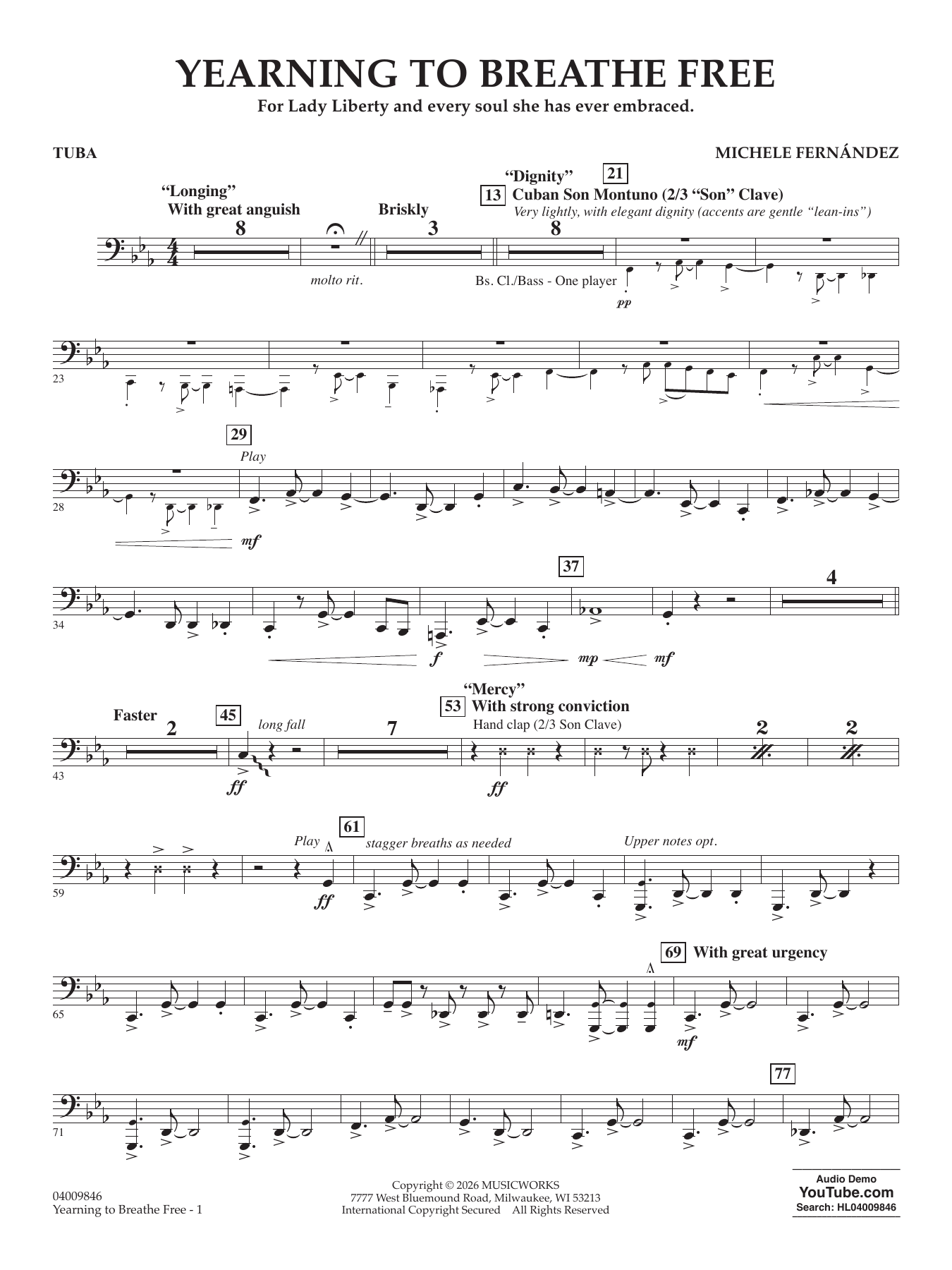 Yearning To Breathe Free - Tuba