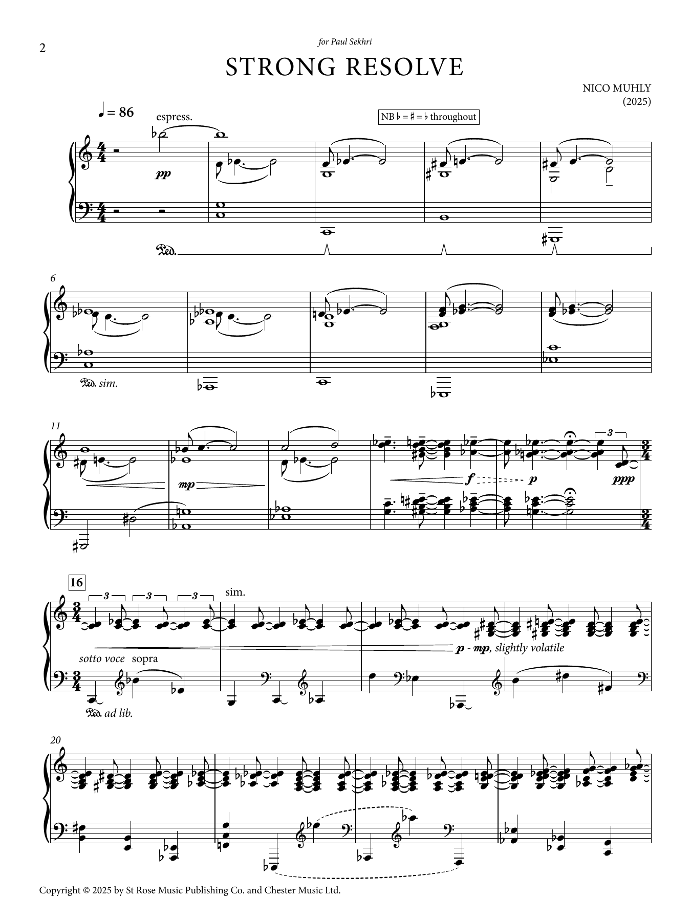 Strong Resolve: Piano Solo
