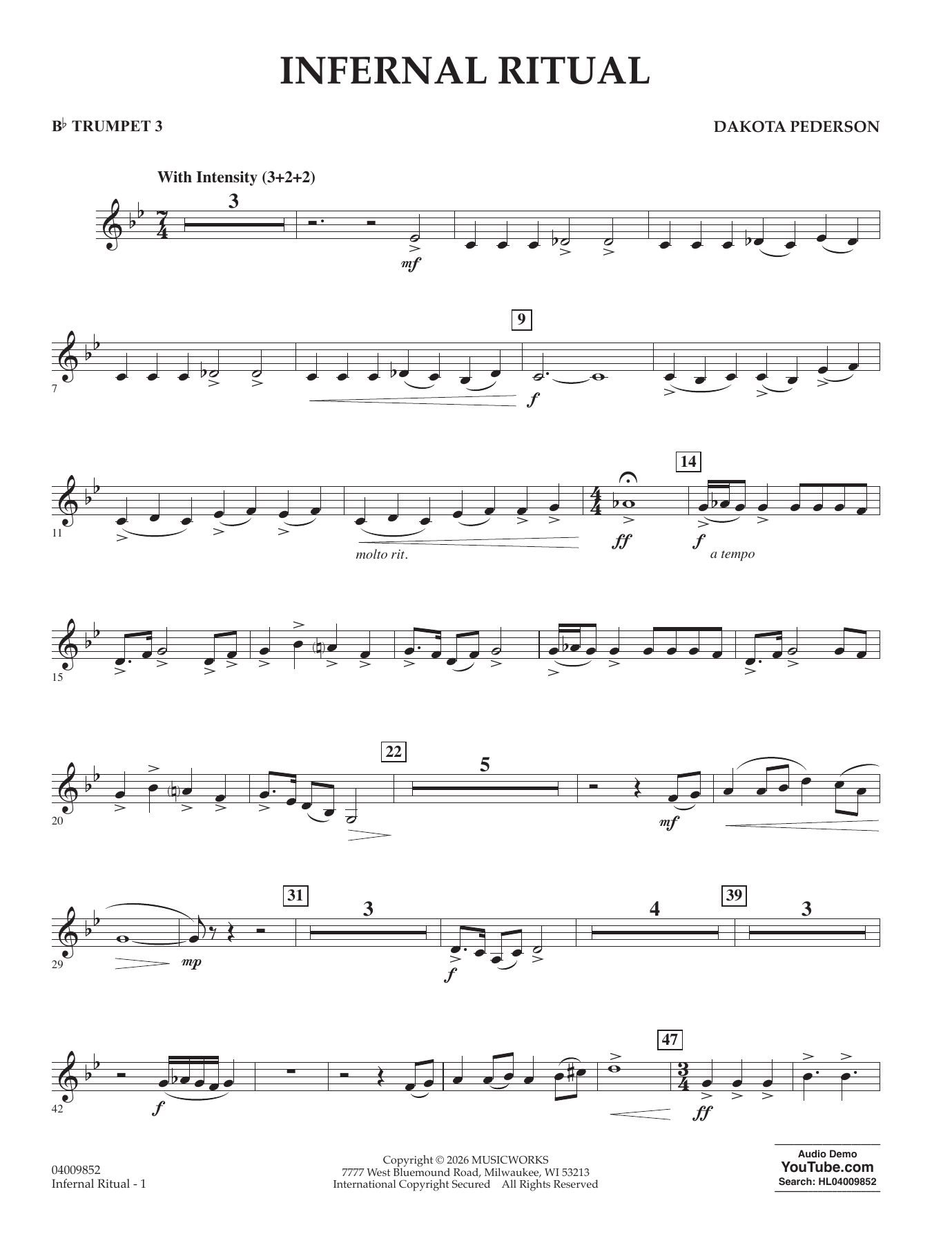 Infernal Ritual - Bb Trumpet 3