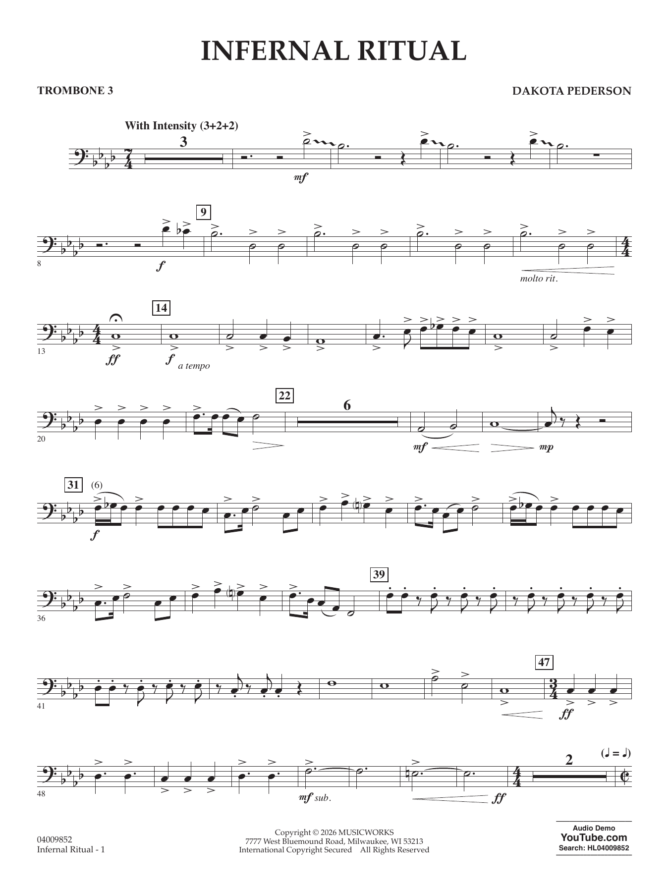 Infernal Ritual - Trombone 3