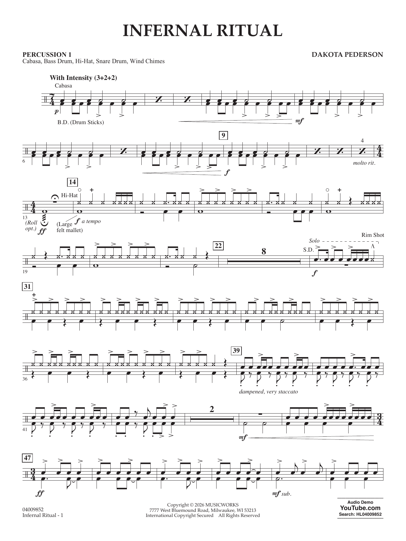 Infernal Ritual - Percussion 1