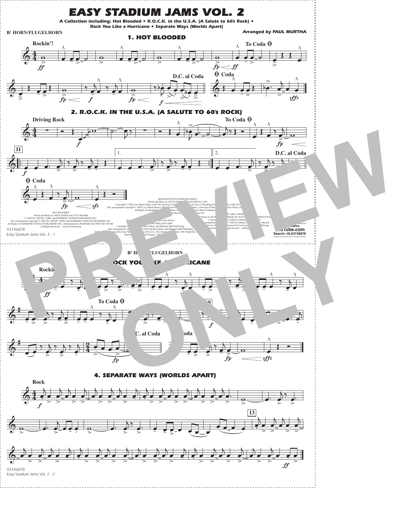 Easy Stadium Jams Vol. 2 - Bb Horn/Flugelhorn