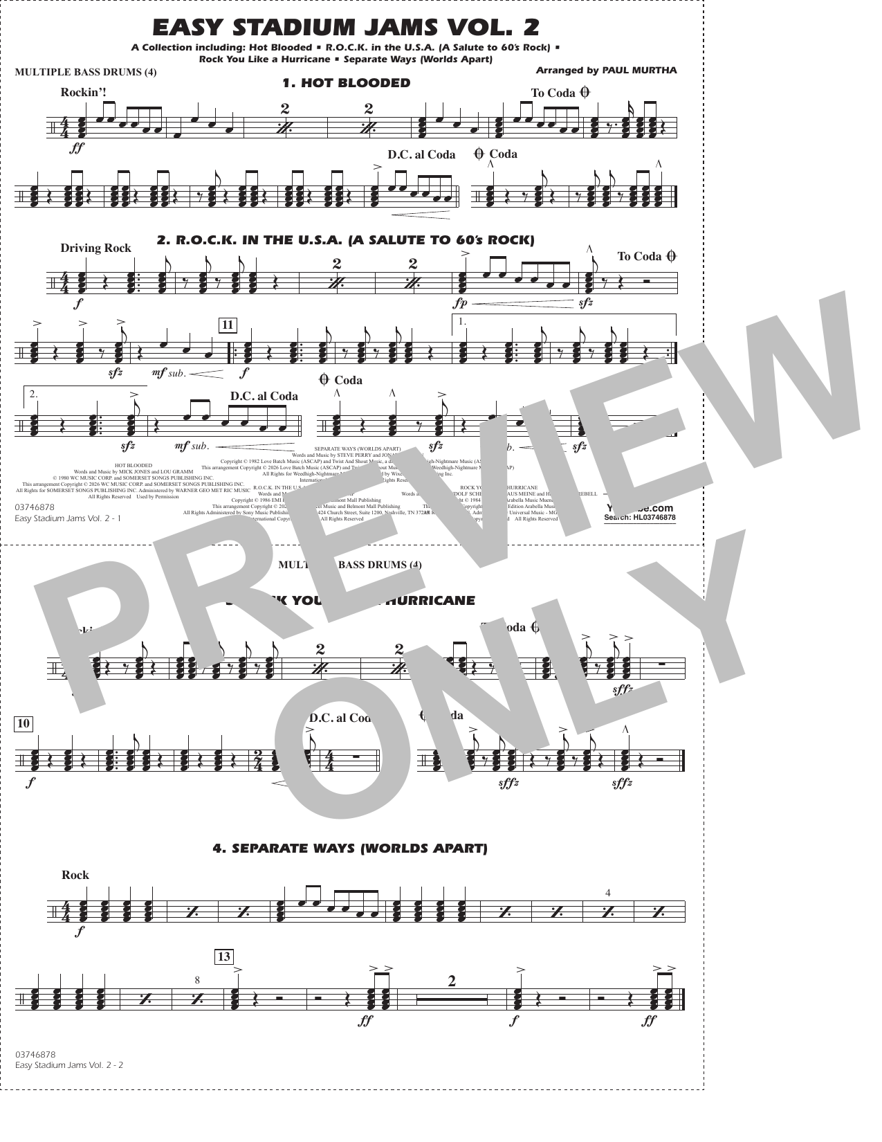 Easy Stadium Jams Vol. 2 - Multiple Bass Drums