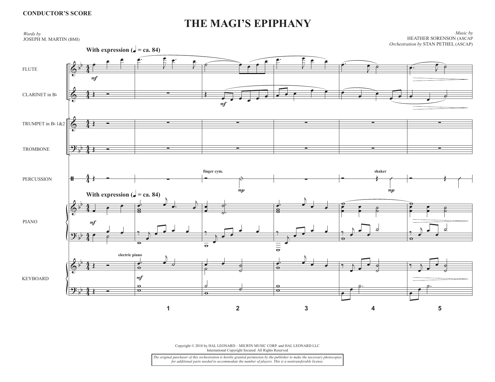 The Magi's Epiphany (Instrumental Consort): Choral Instrumental Pak
