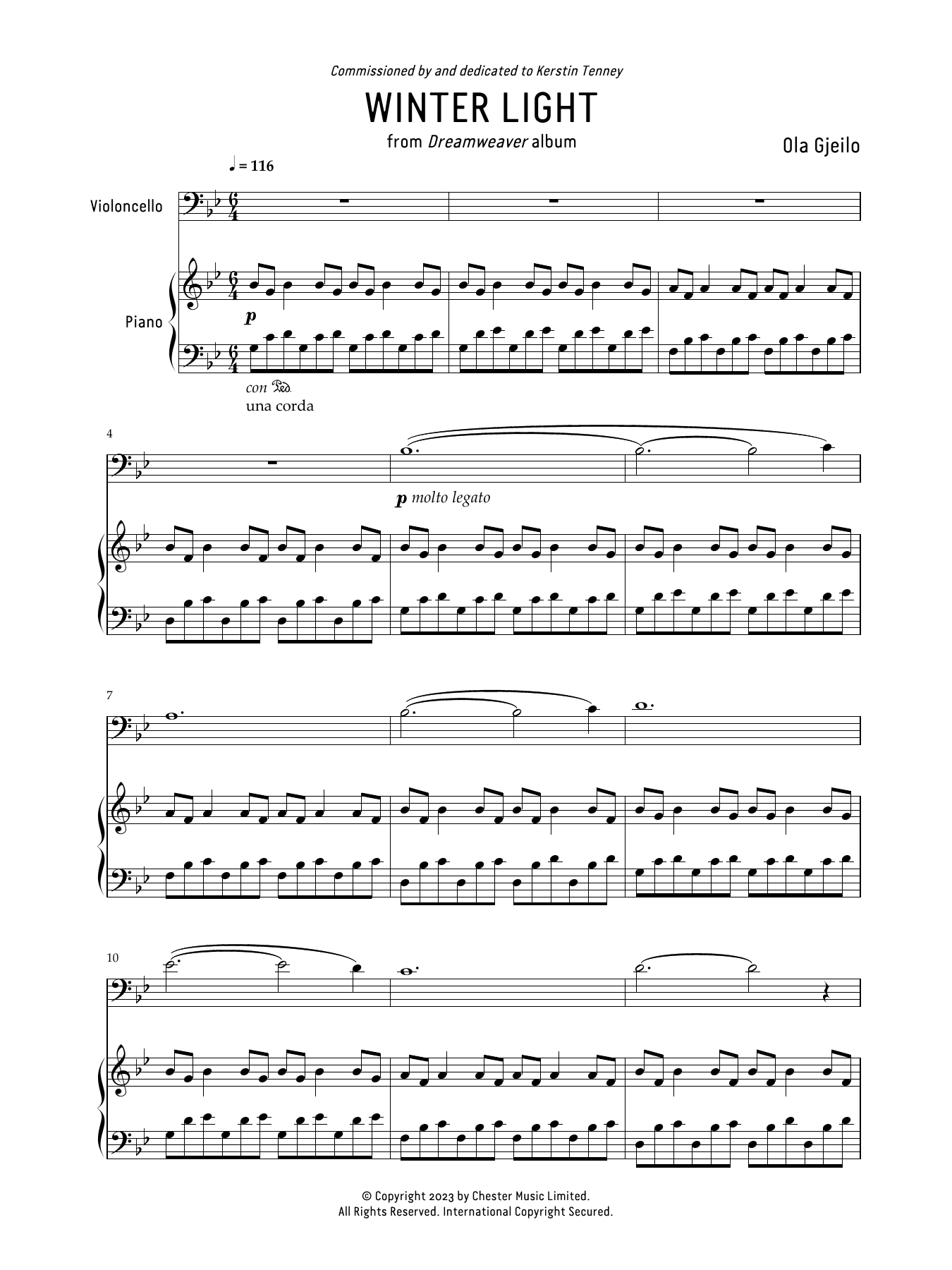 Winter Light: Cello and Piano
