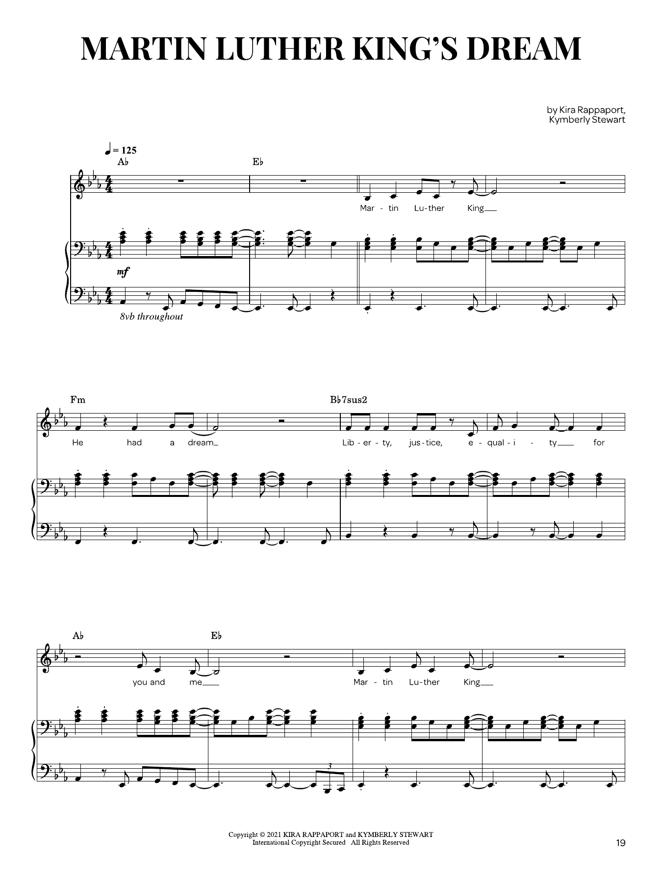 Martin Luther King's Dream: Piano Vocal
