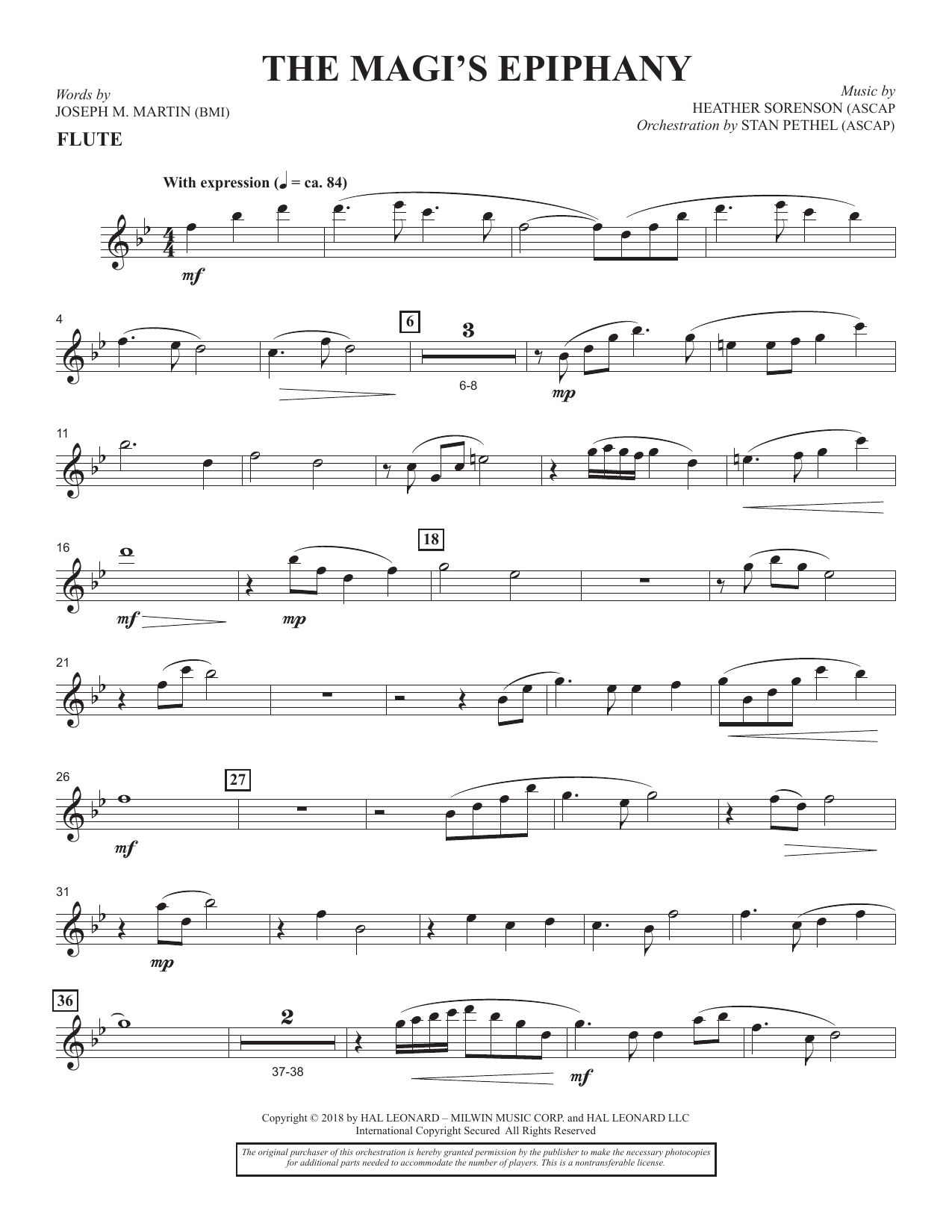 The Magi's Epiphany (Consort) - Flute: Choral Instrumental Pak