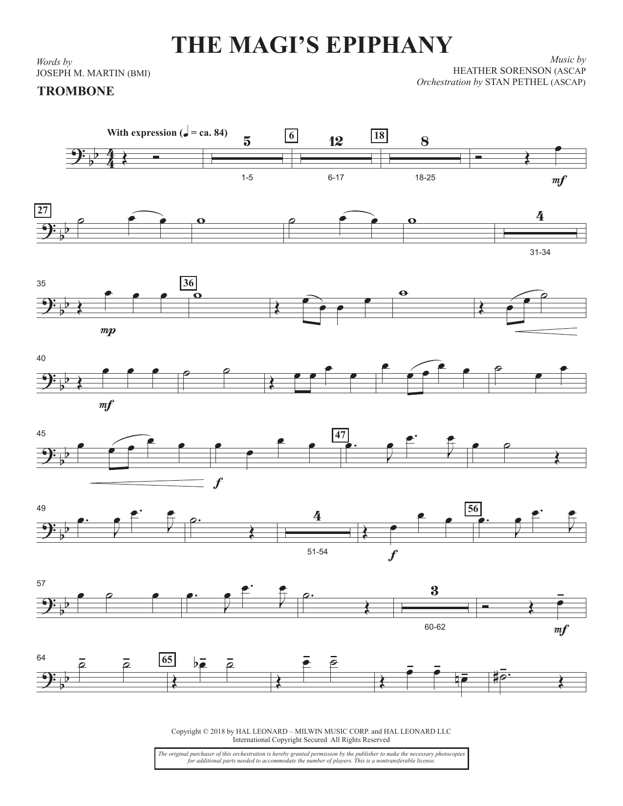 The Magi's Epiphany (Consort) - Trombone: Choral Instrumental Pak