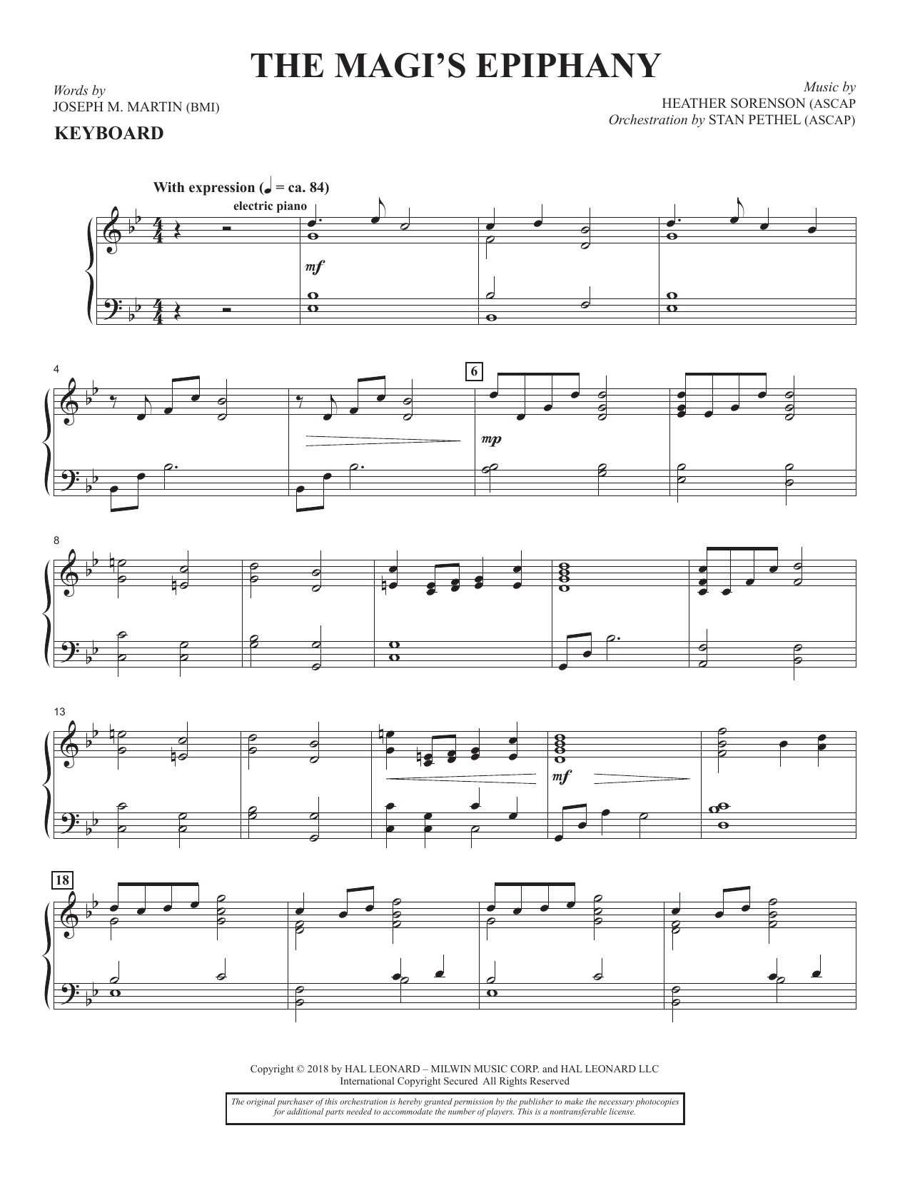 The Magi's Epiphany (Consort) - Keyboard: Choral Instrumental Pak