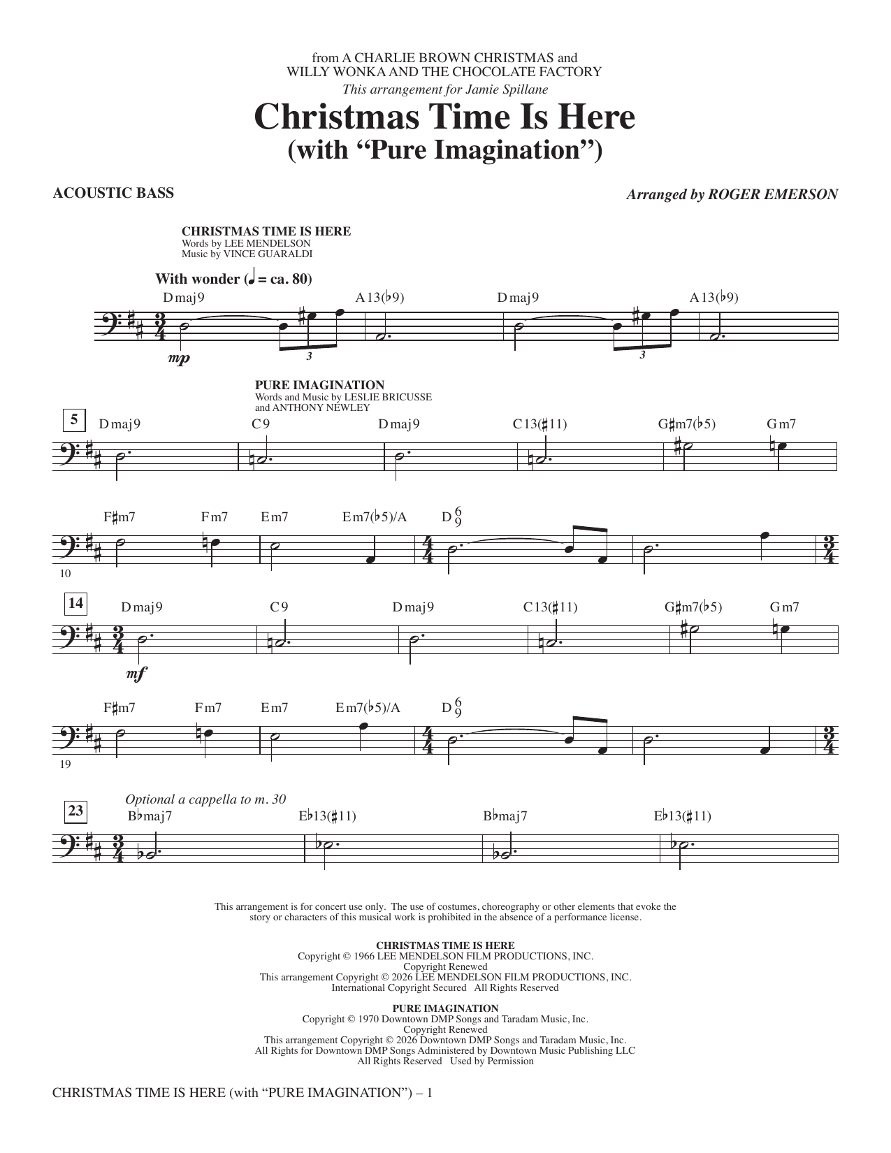 Christmas Time Is Here (with Pure Imagination): Choral Instrumental Pak