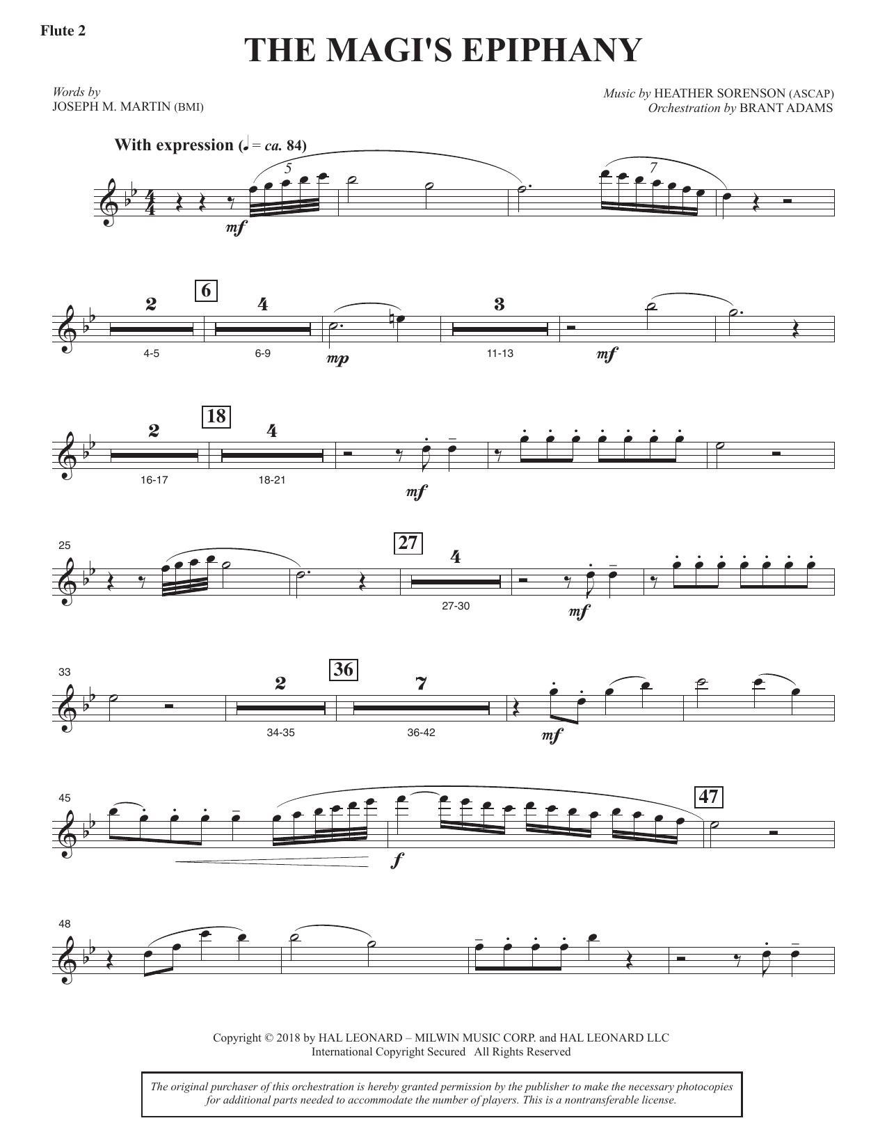 The Magi's Epiphany - Flute 2: Choral Instrumental Pak