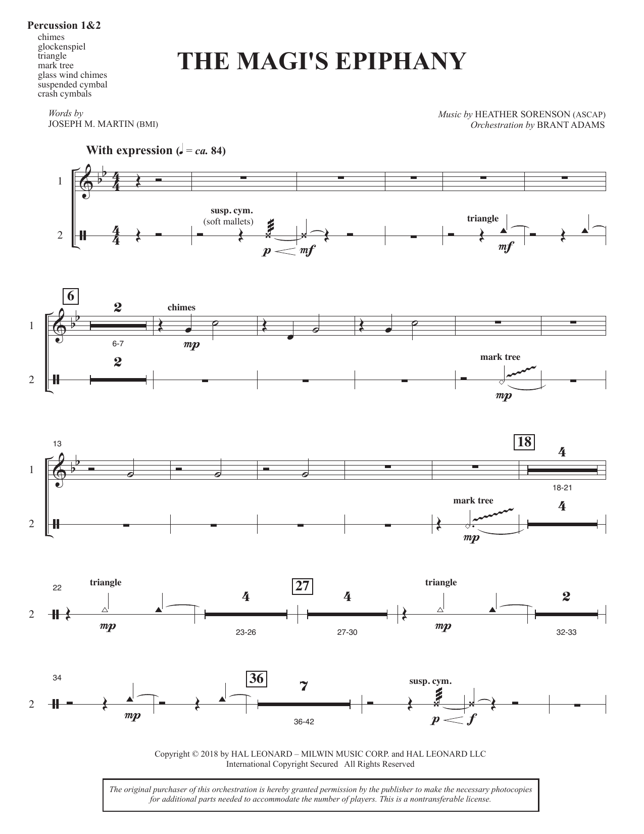 The Magi's Epiphany - Percussion 1 2: Choral Instrumental Pak