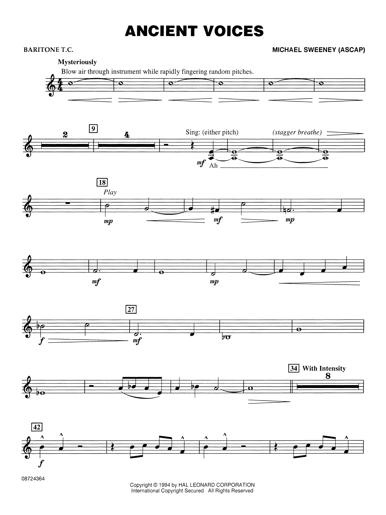 Ancient Voices - Baritone T.C.