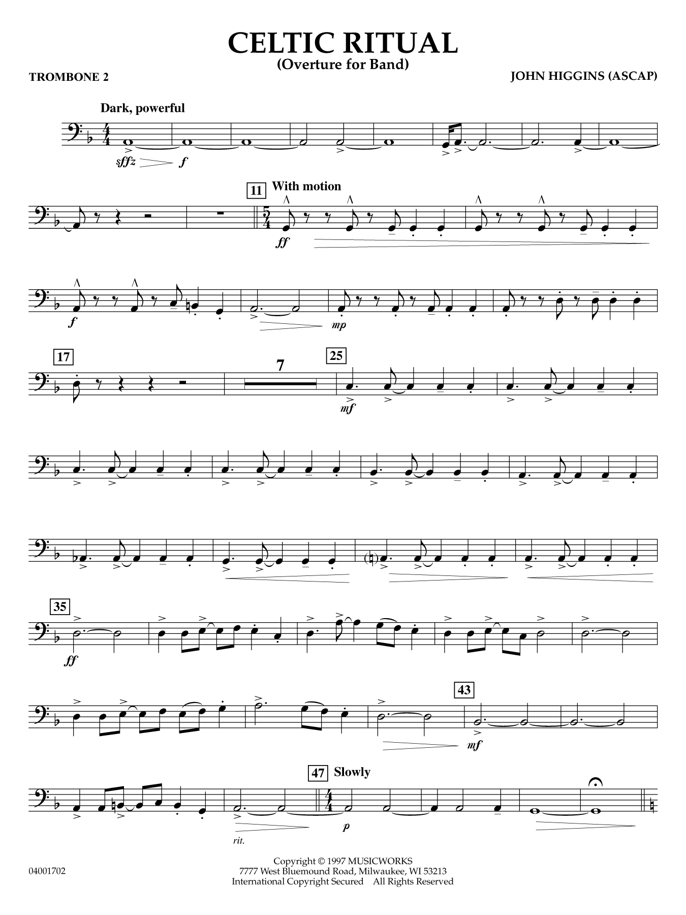 Celtic Ritual - Trombone 2