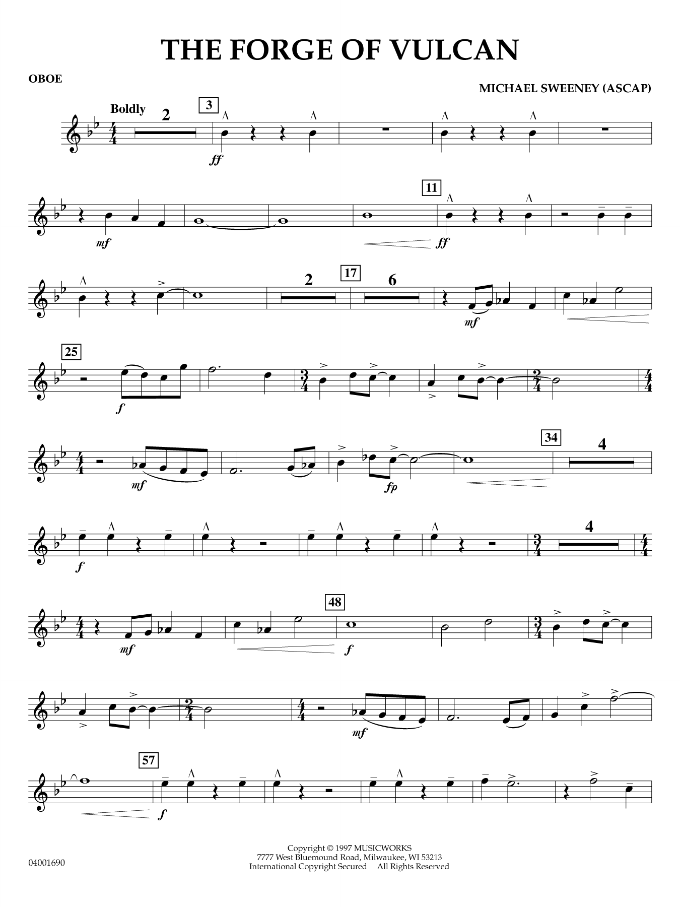 The Forge of Vulcan - Oboe