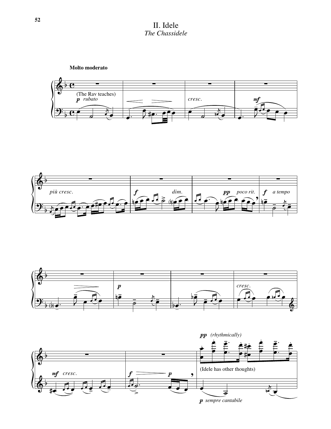 Idele: The Chassidele: Piano Solo