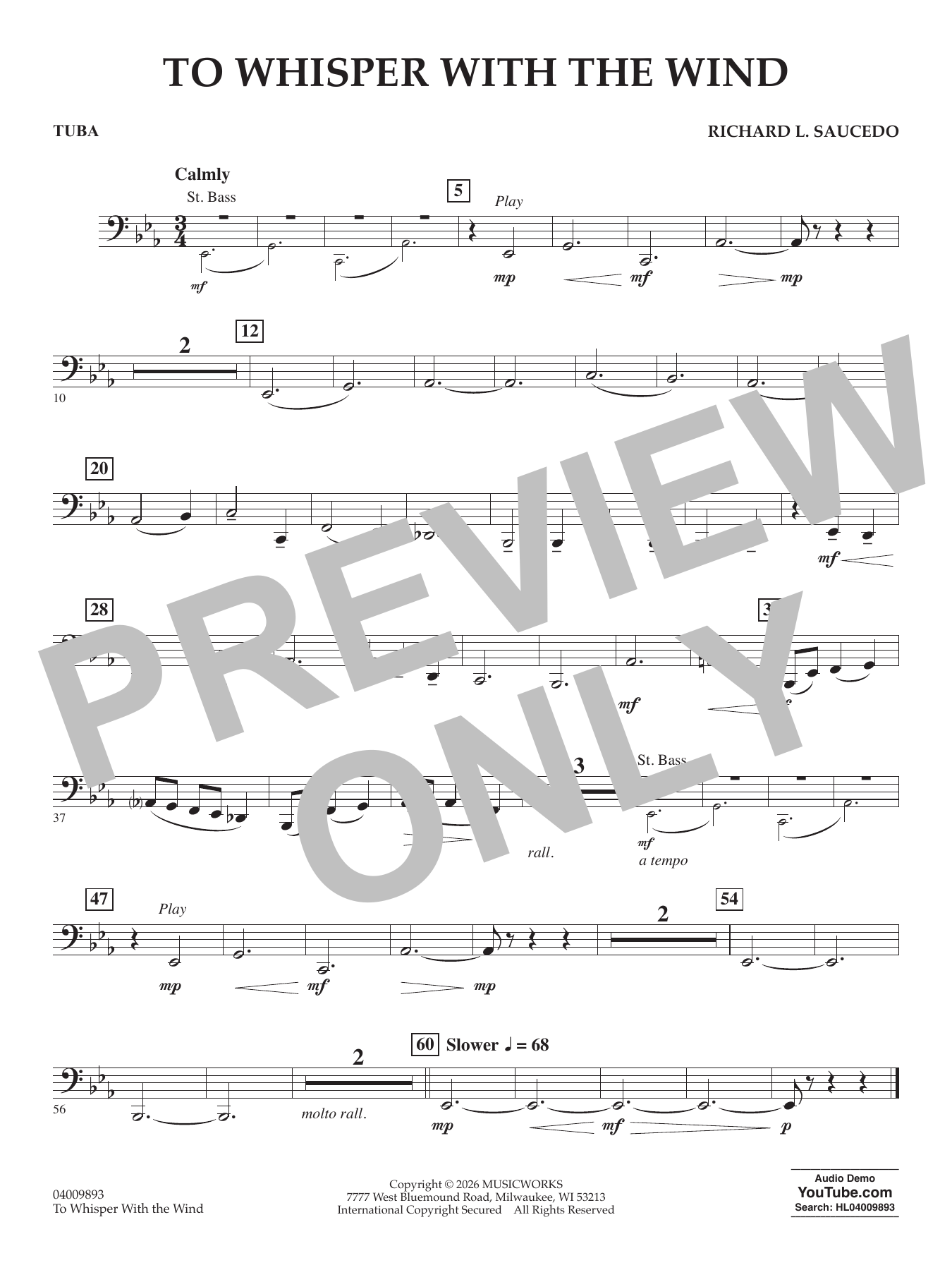To Whisper With The Wind - Tuba