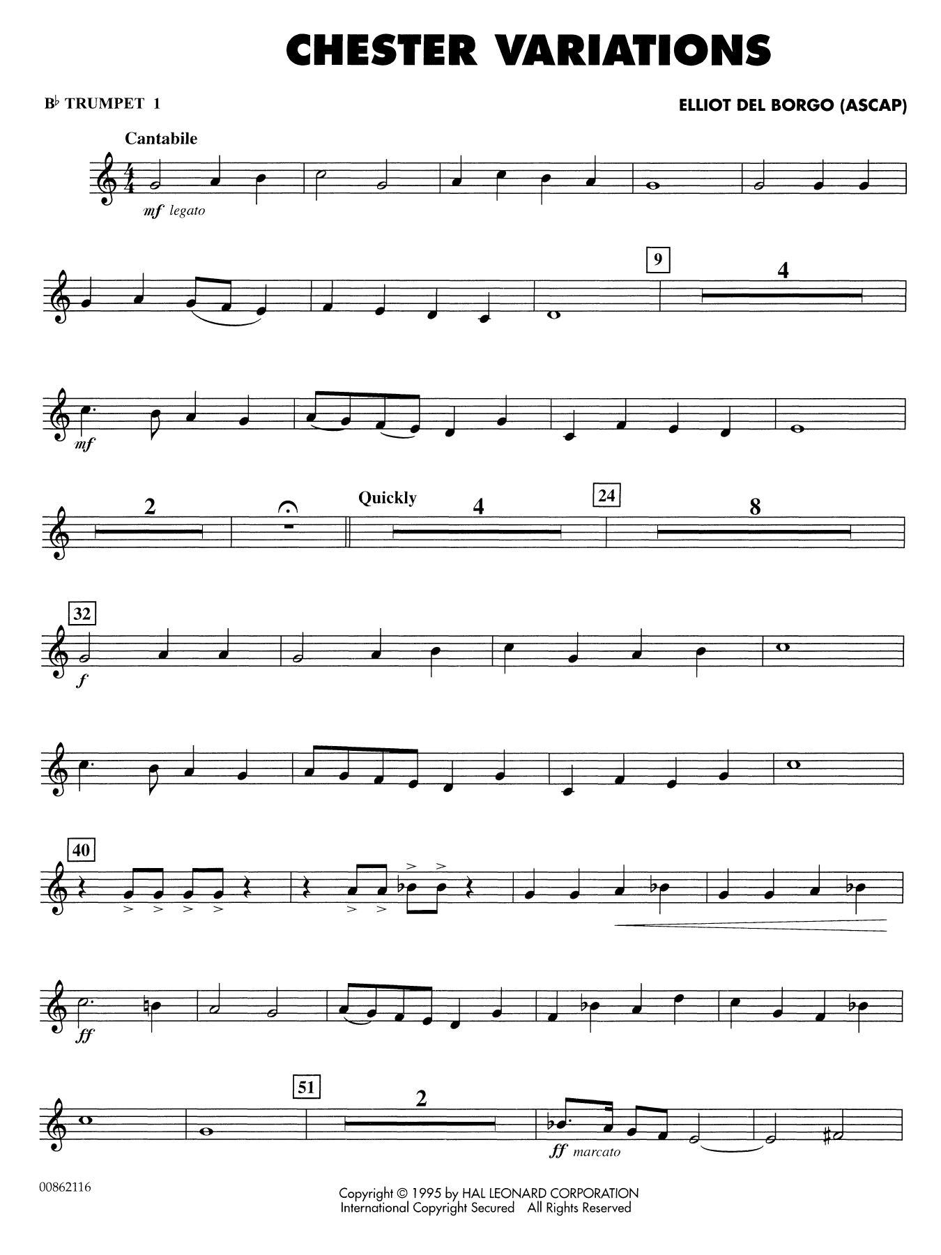Chester Variations - Bb Trumpet 1