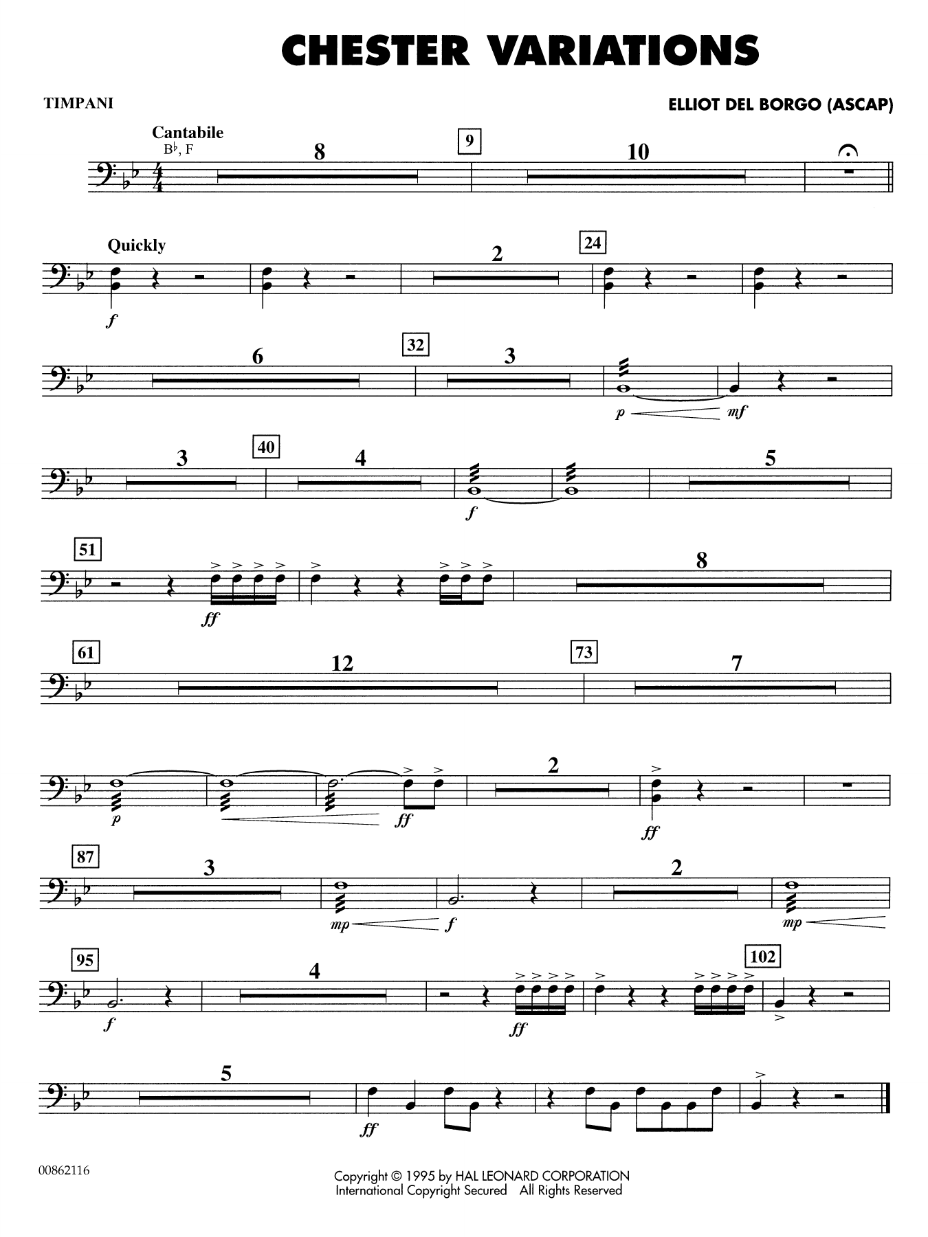 Chester Variations - Timpani