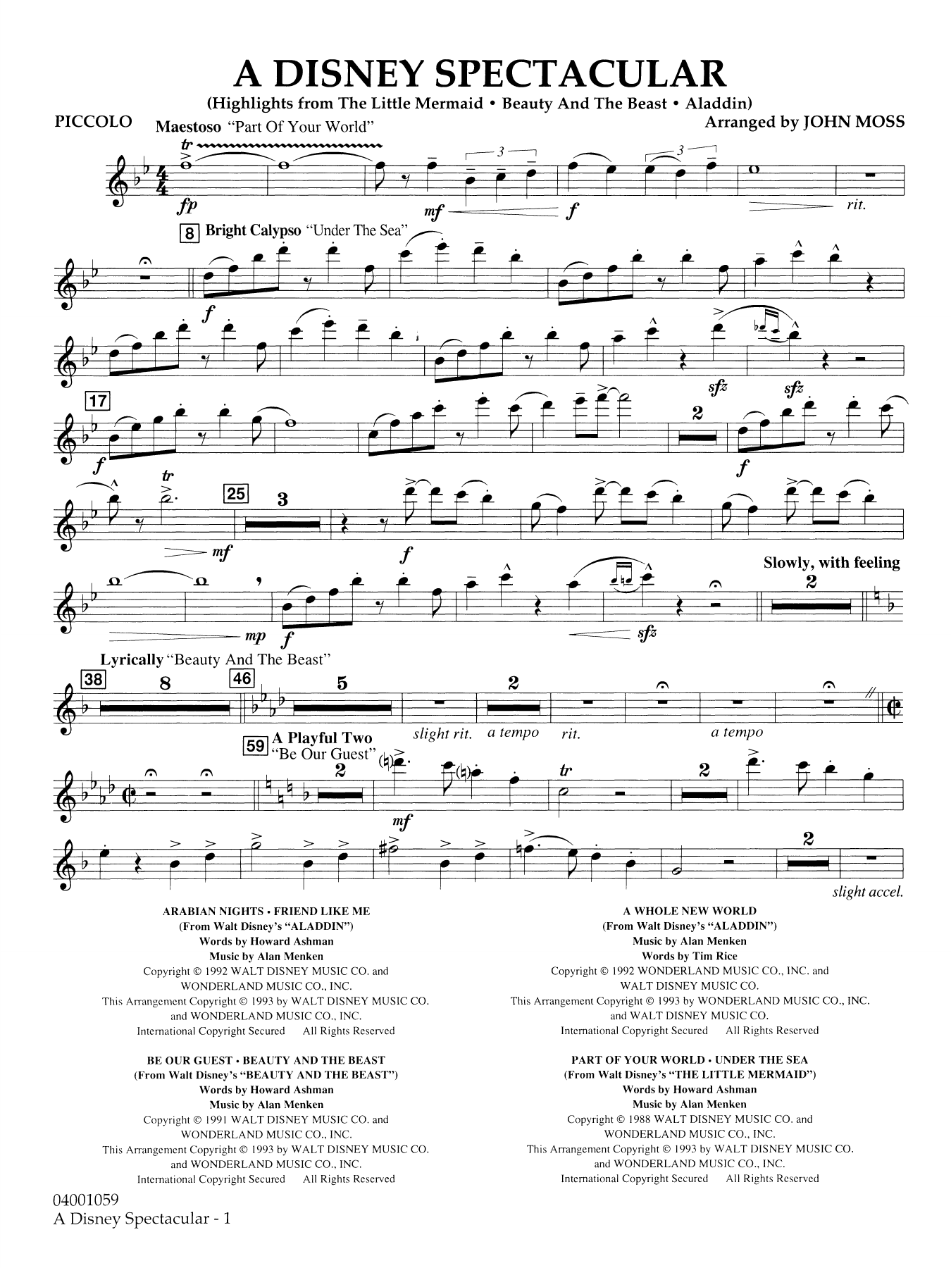 A Disney Spectacular - Piccolo