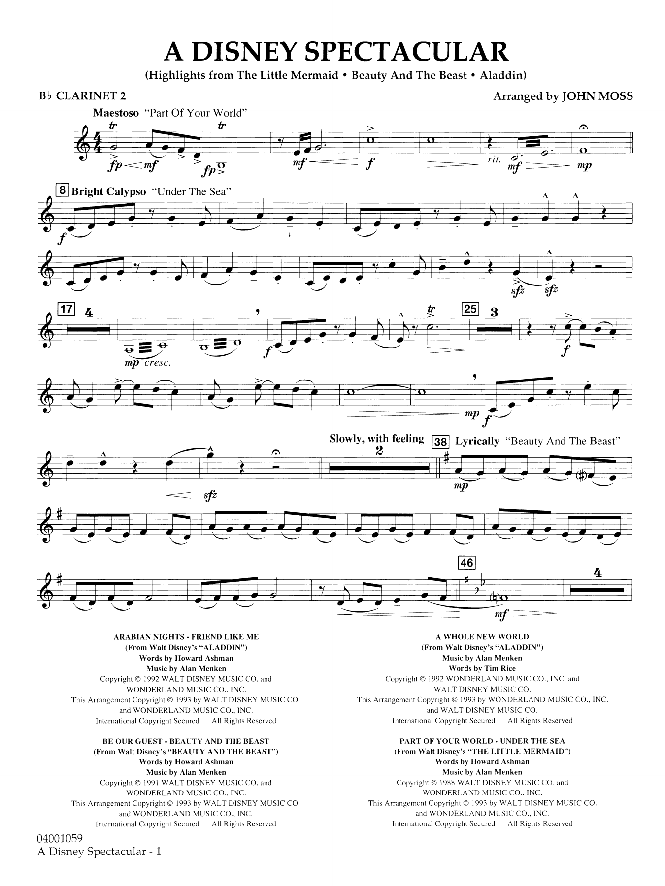 A Disney Spectacular - Bb Clarinet 2