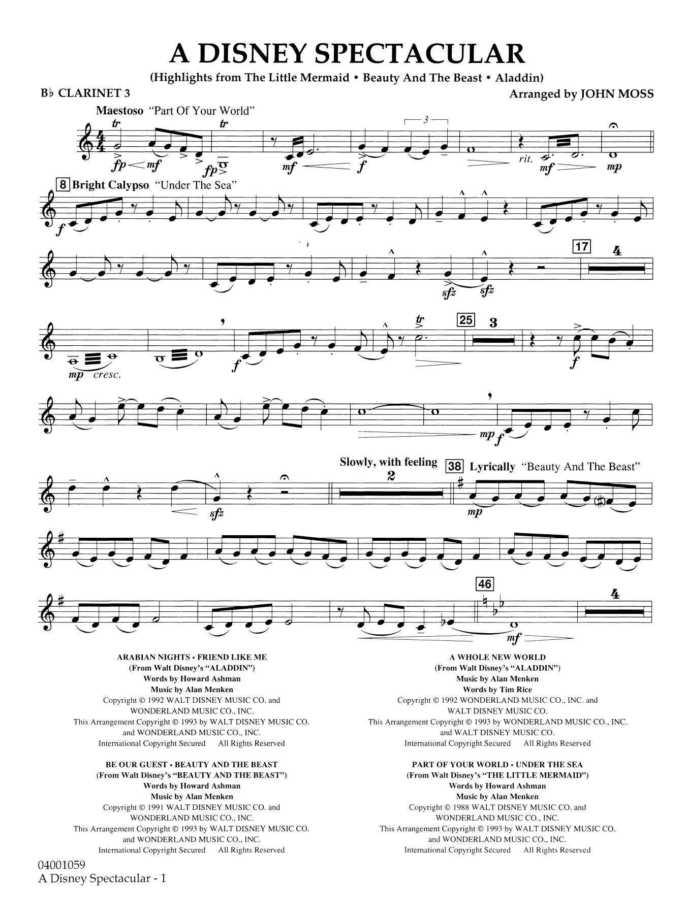 A Disney Spectacular - Bb Clarinet 3