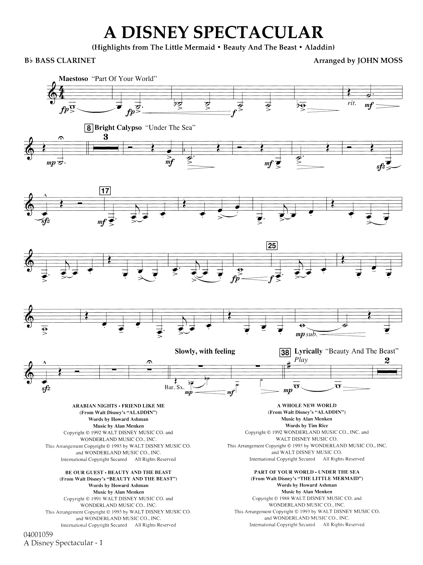A Disney Spectacular - Bb Bass Clarinet