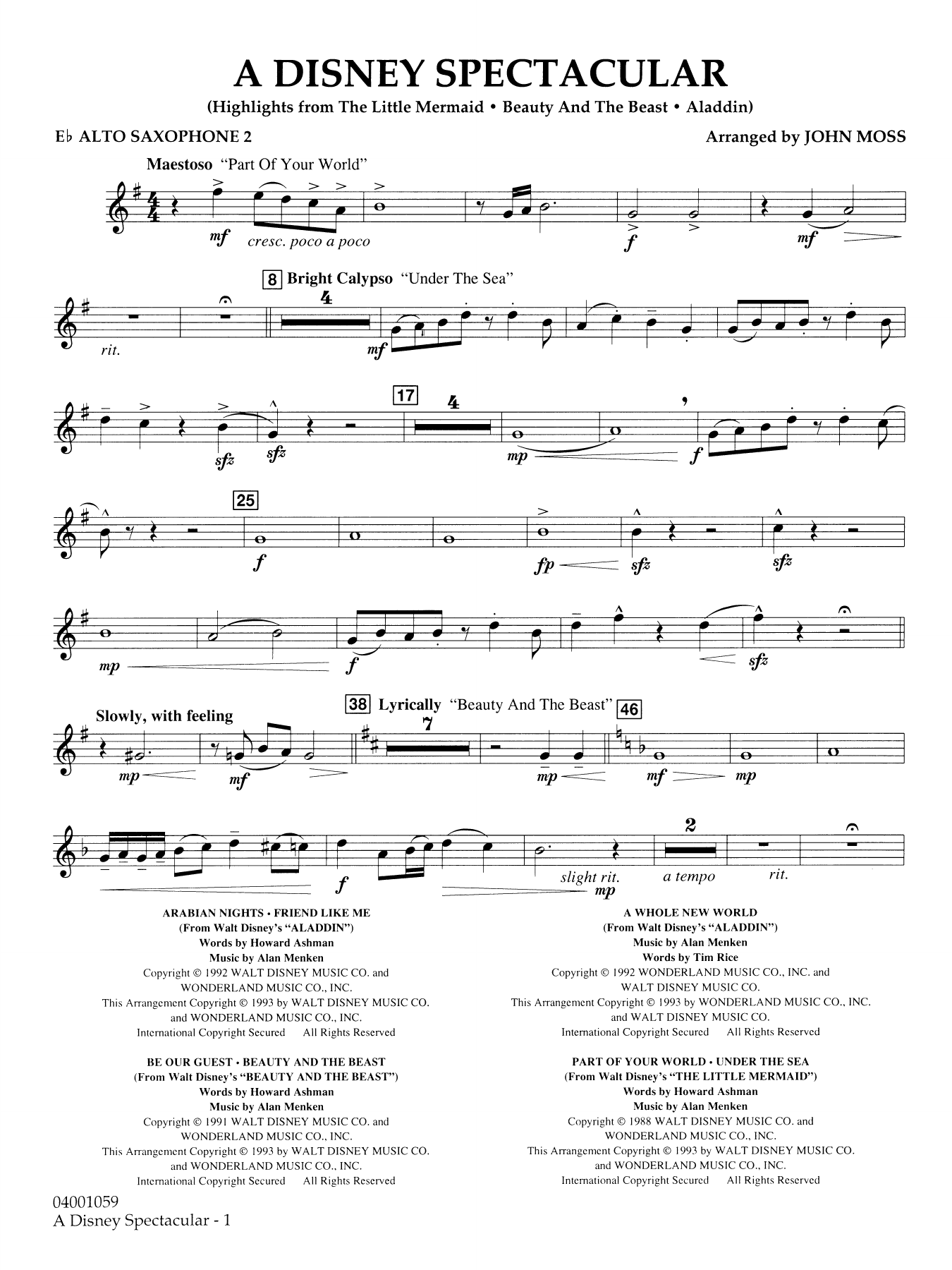 A Disney Spectacular - Eb Alto Saxophone 2