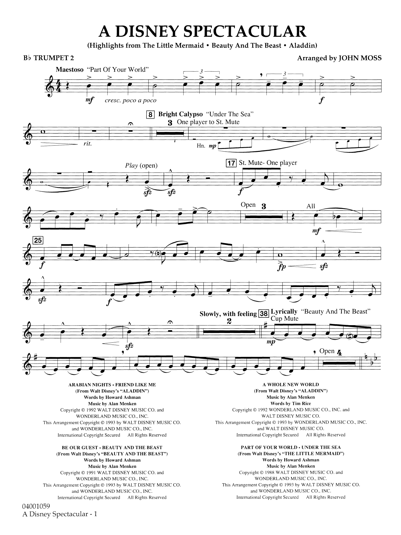 A Disney Spectacular - Bb Trumpet 2