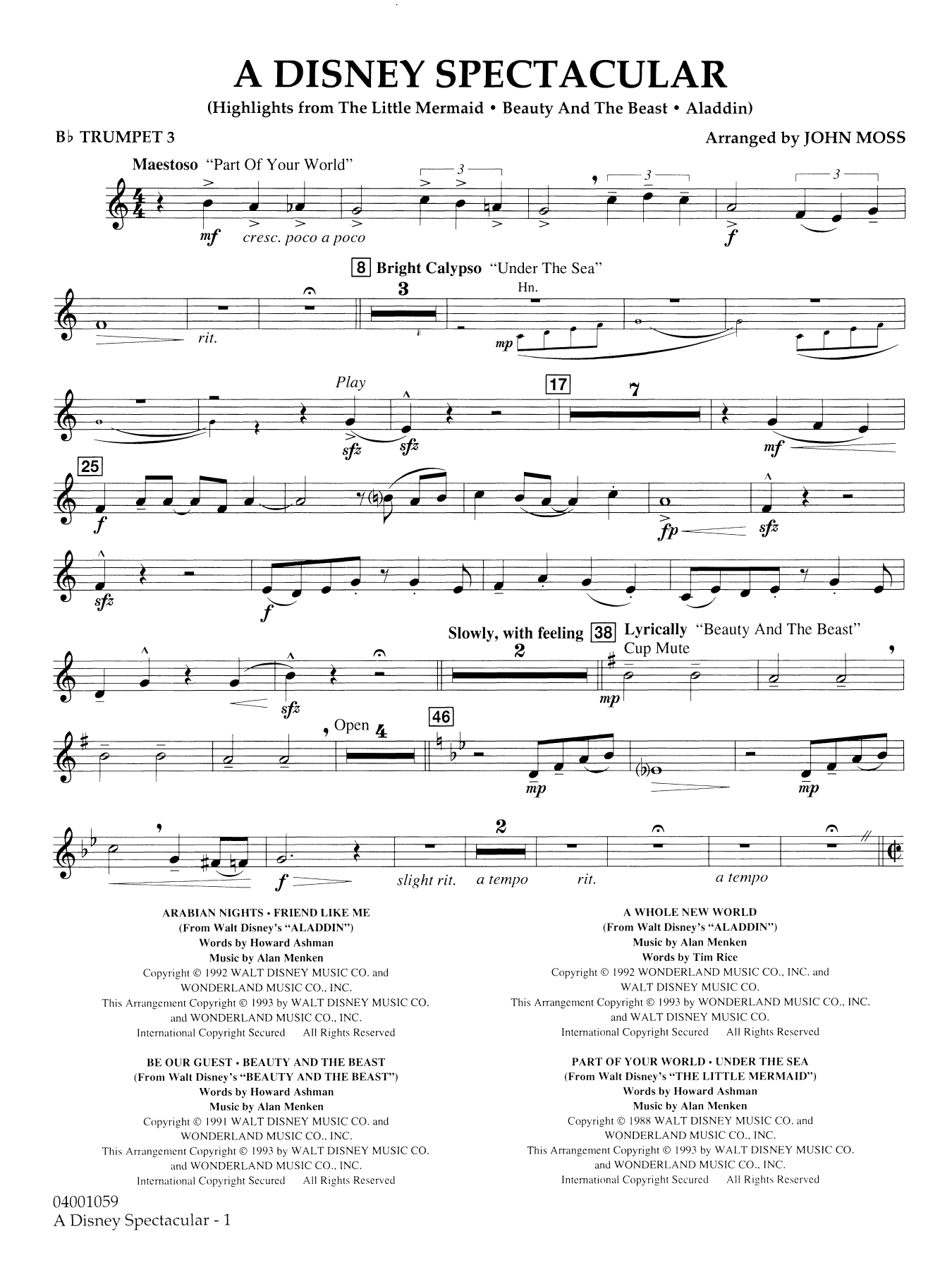 A Disney Spectacular - Bb Trumpet 3