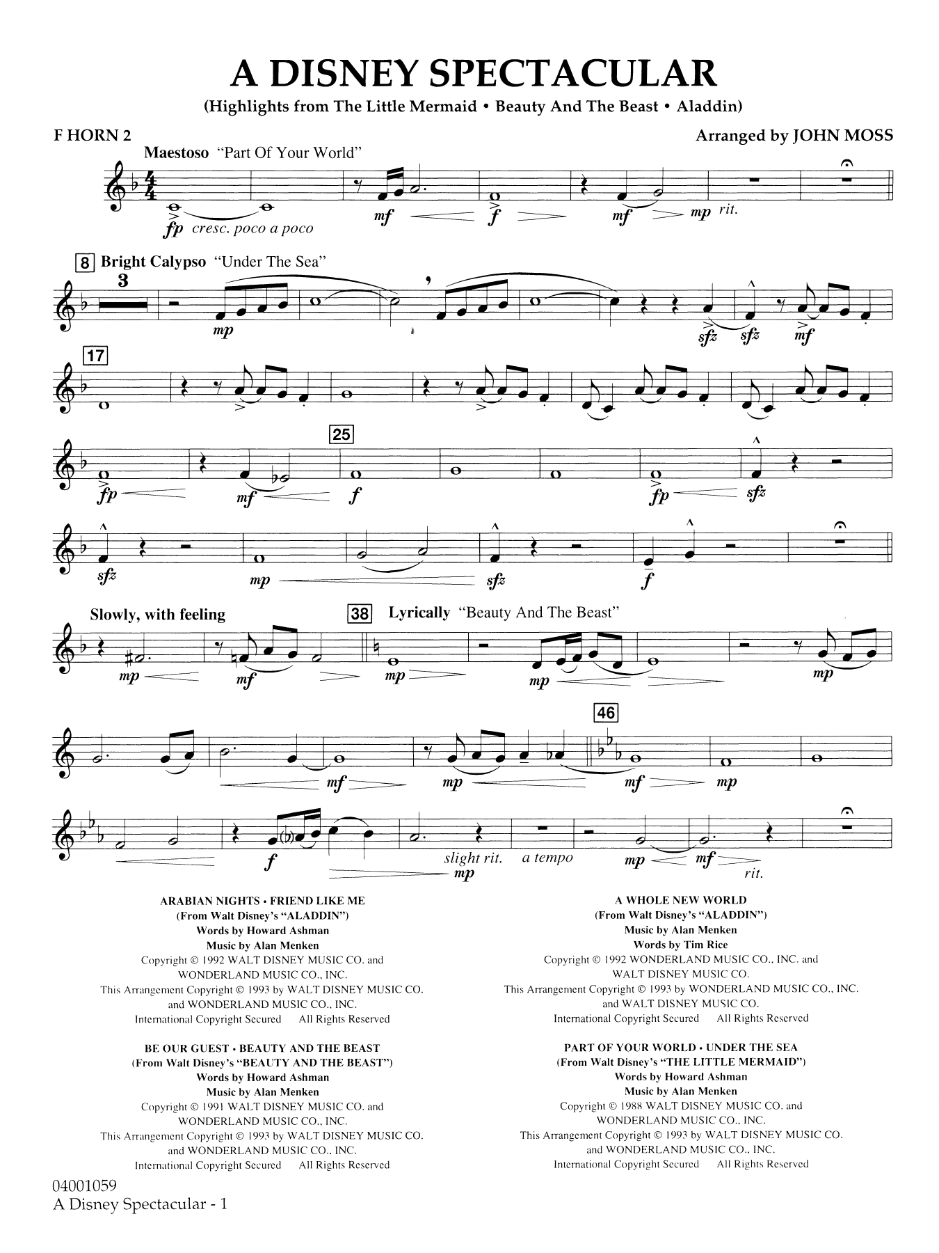 A Disney Spectacular - F Horn 2