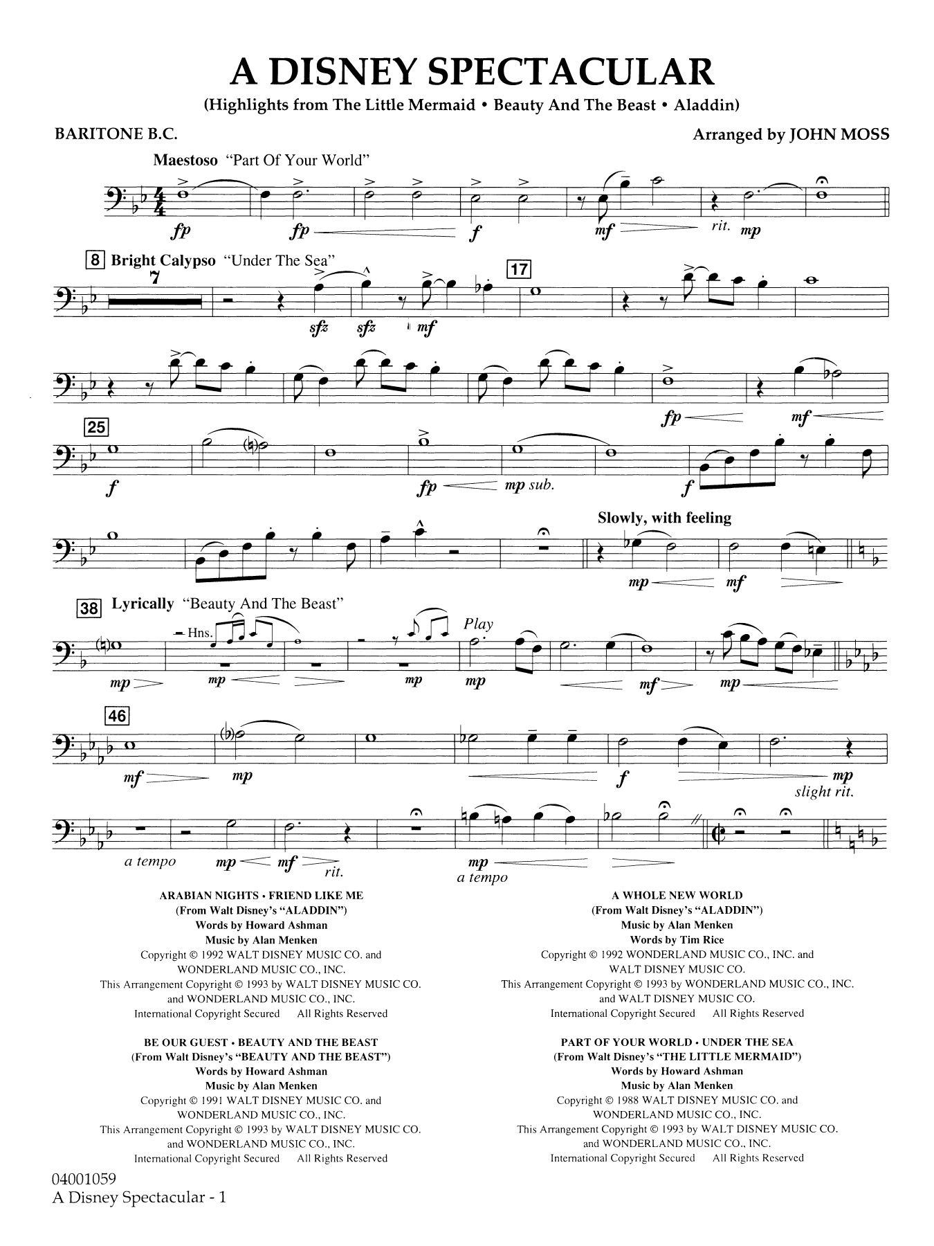 A Disney Spectacular - Baritone B.C.