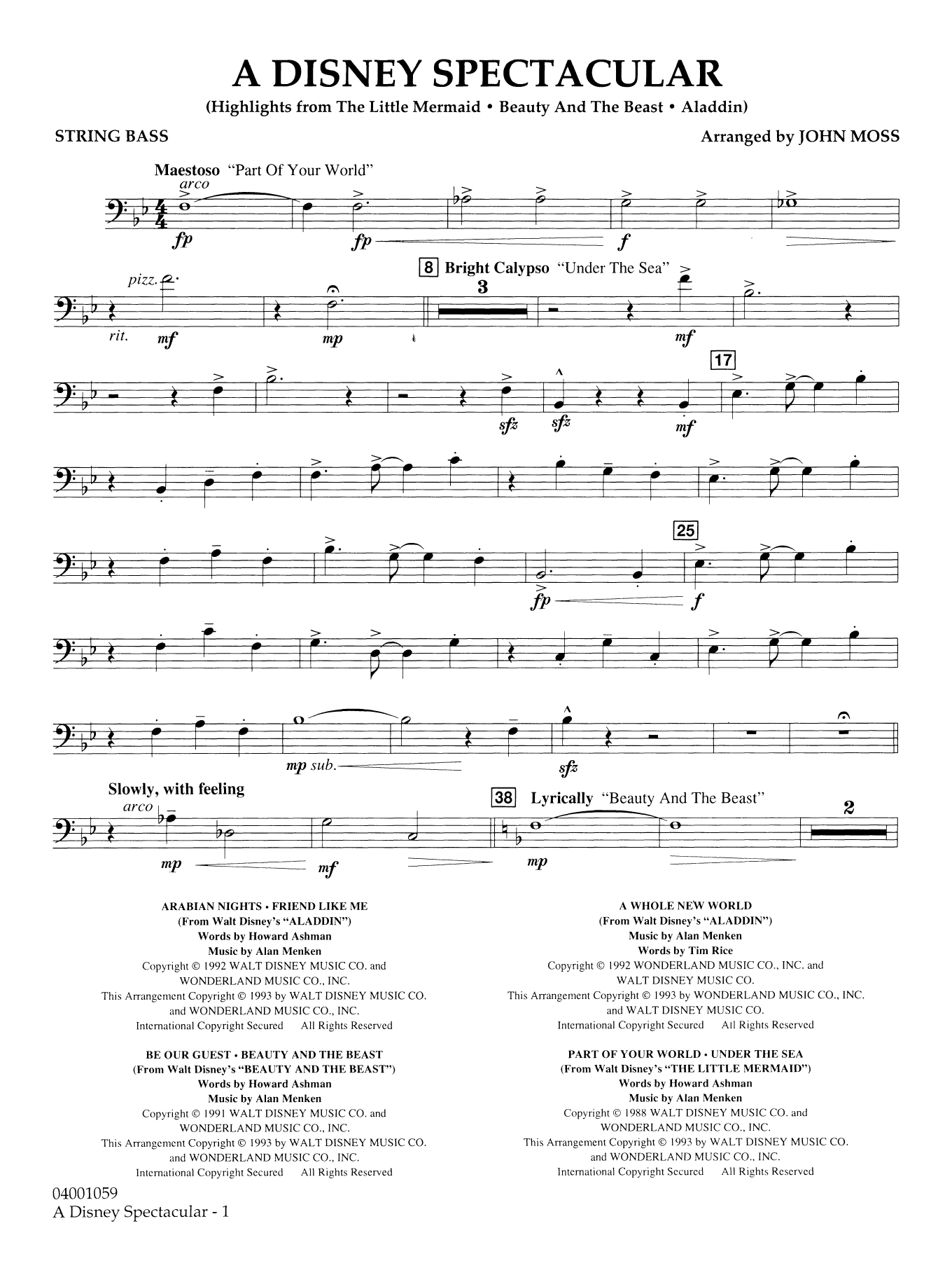 A Disney Spectacular - String Bass