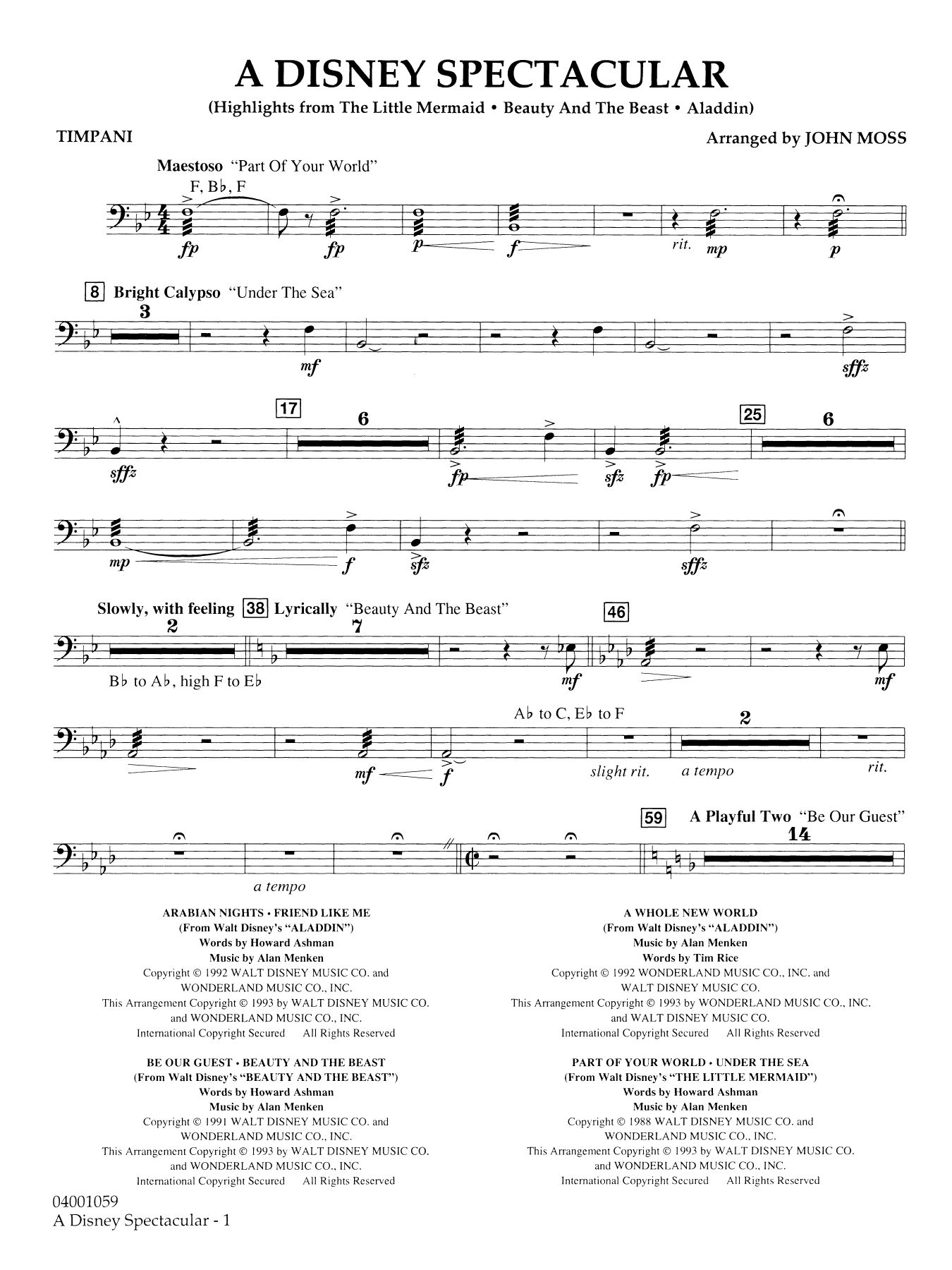 A Disney Spectacular - Timpani