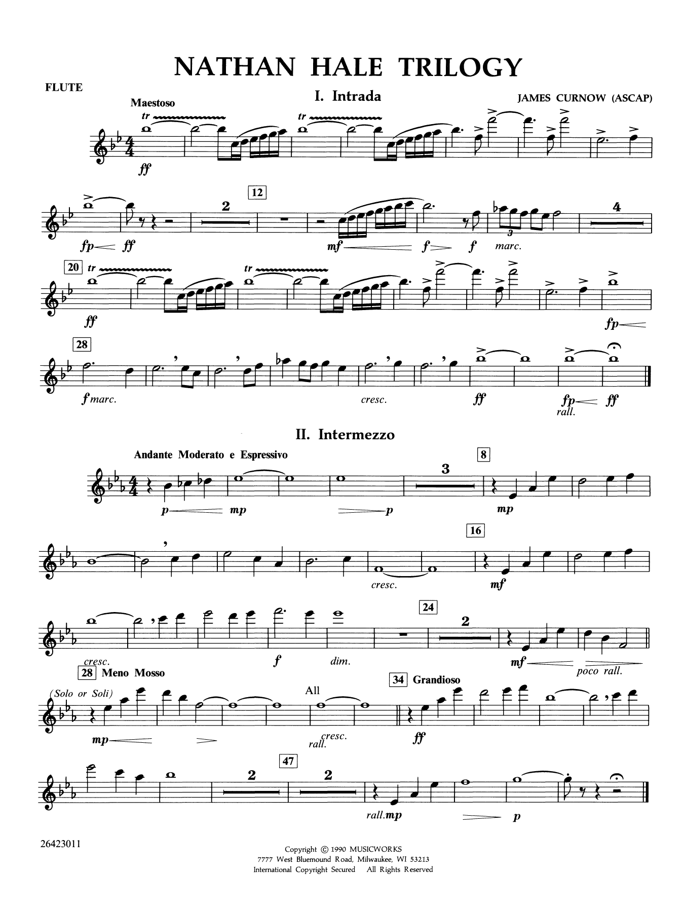 Nathan Hale Trilogy - Flute