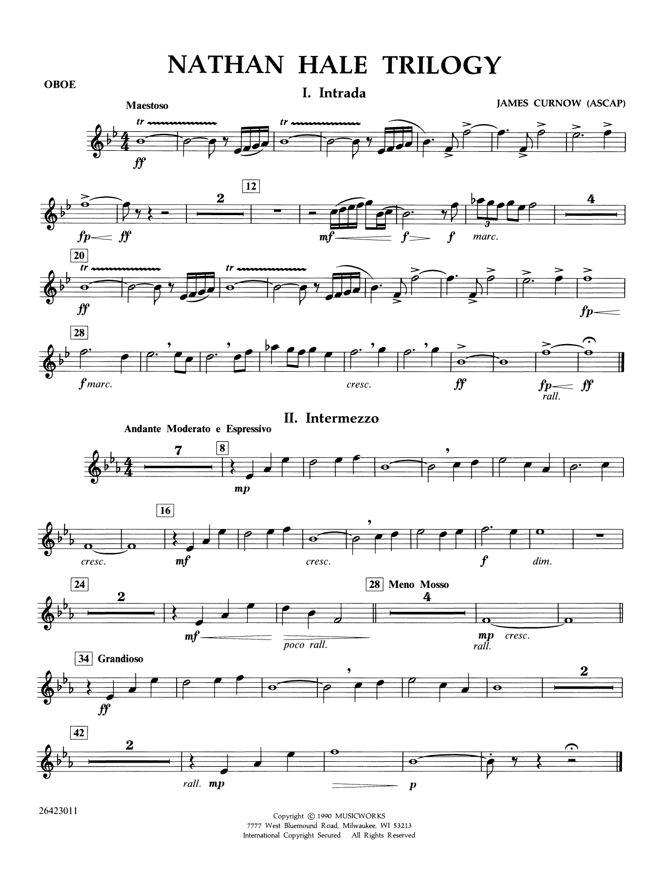 Nathan Hale Trilogy - Oboe