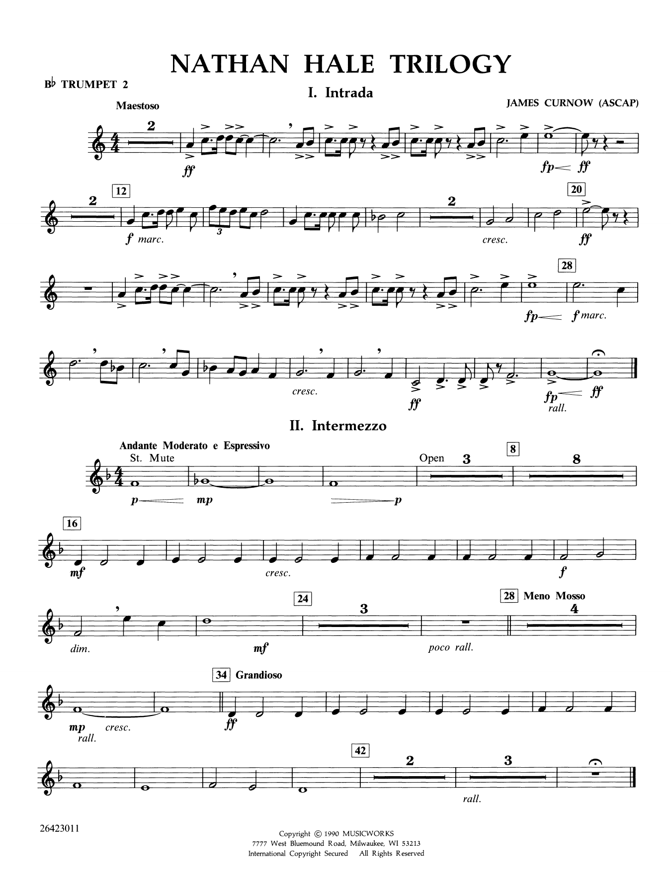 Nathan Hale Trilogy - Bb Trumpet 2