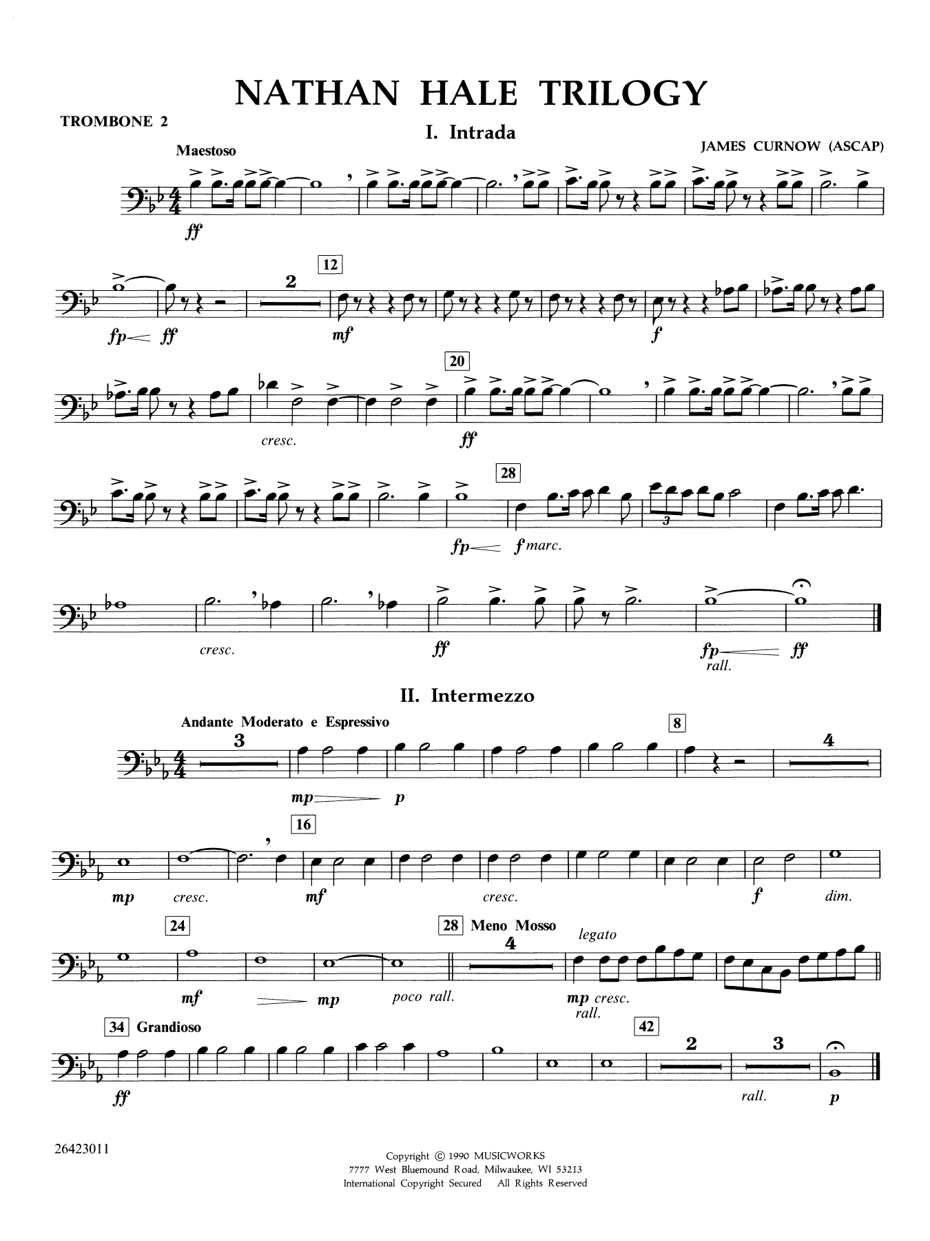 Nathan Hale Trilogy - Trombone 2