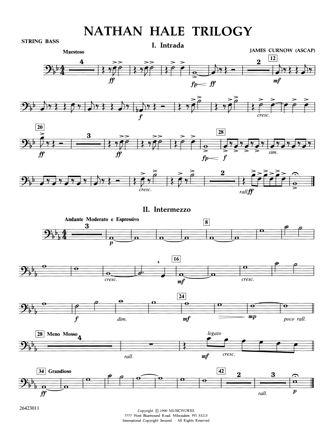 Nathan Hale Trilogy - String Bass