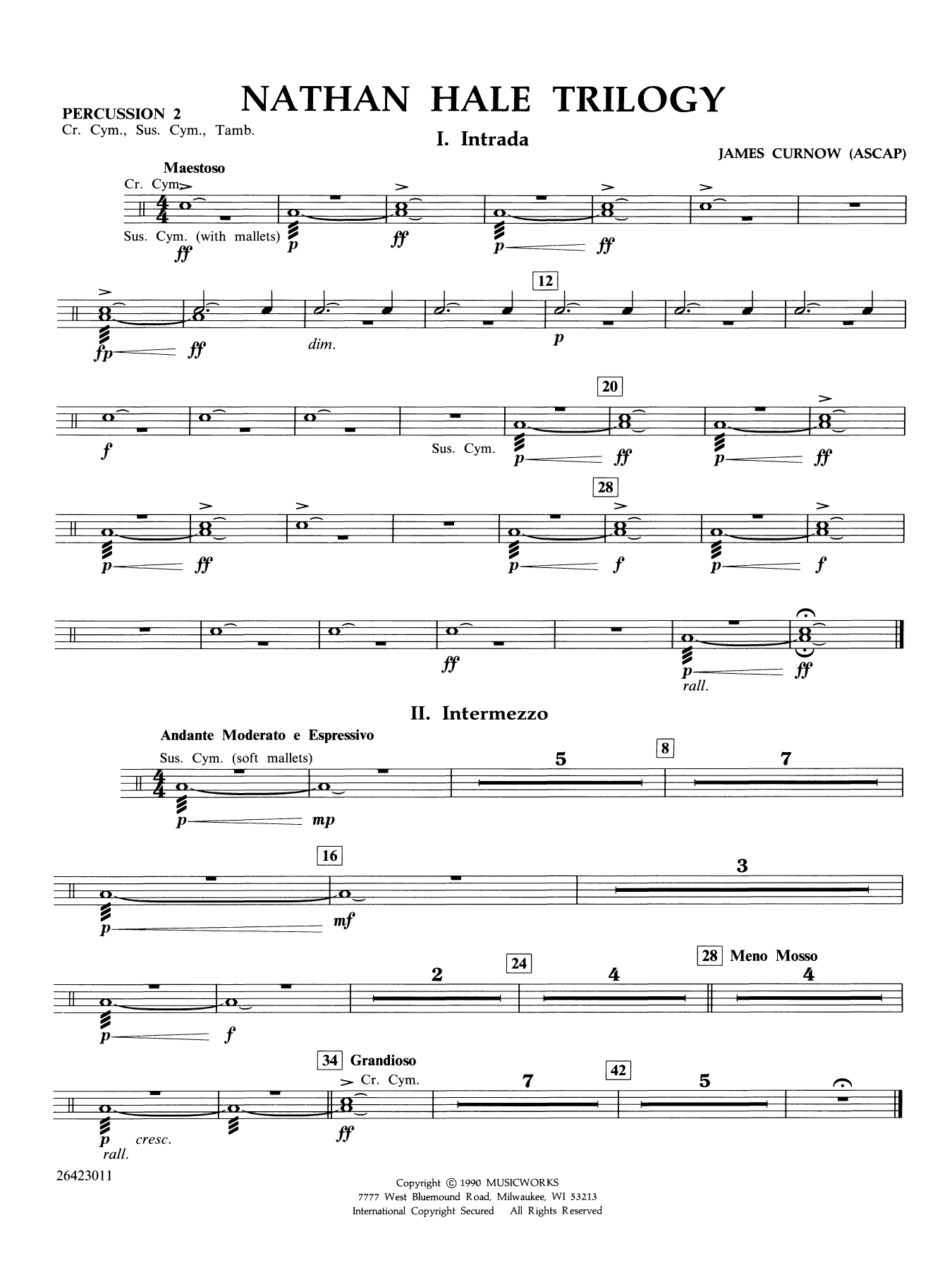 Nathan Hale Trilogy - Percussion 2
