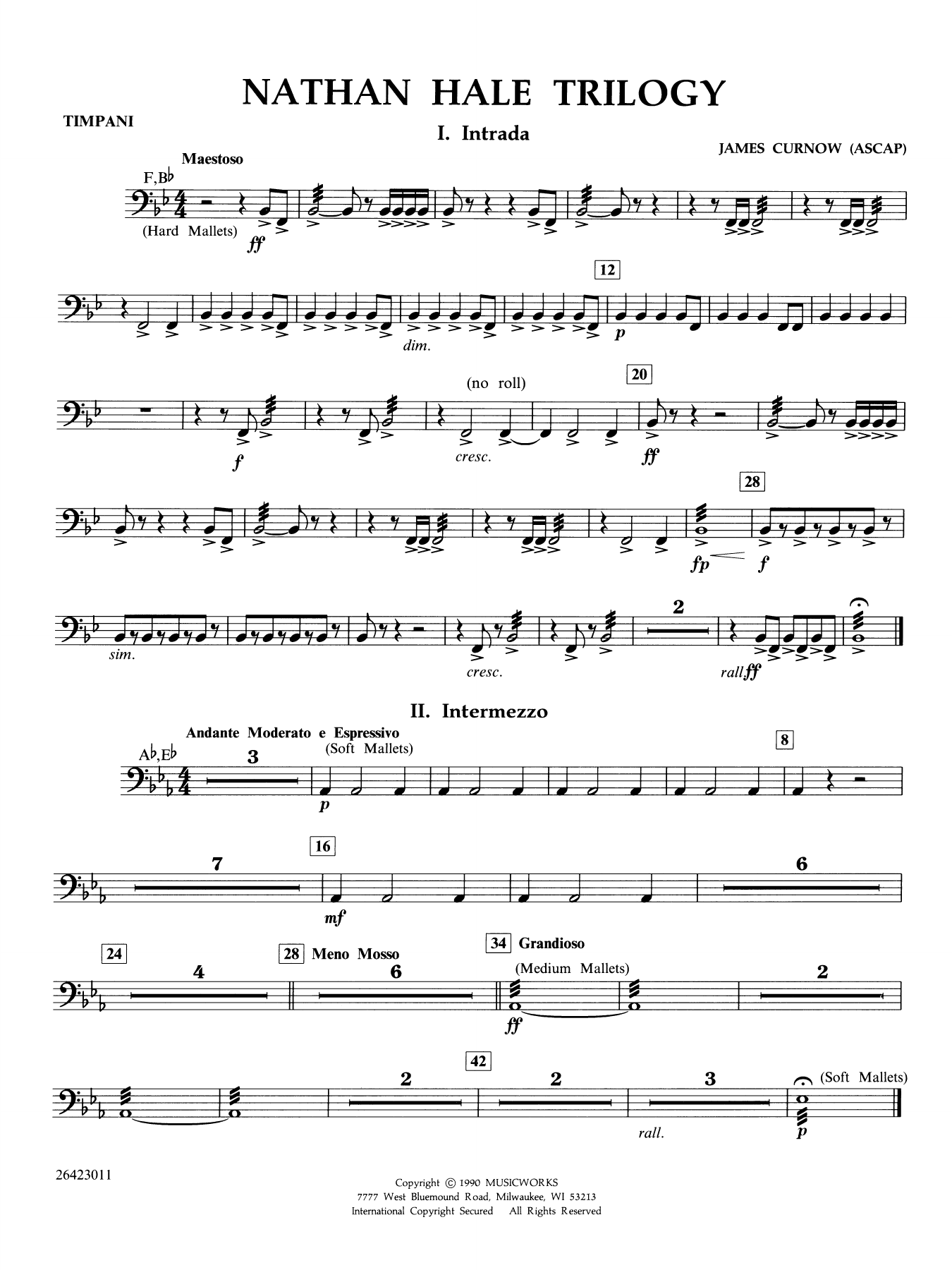 Nathan Hale Trilogy - Timpani
